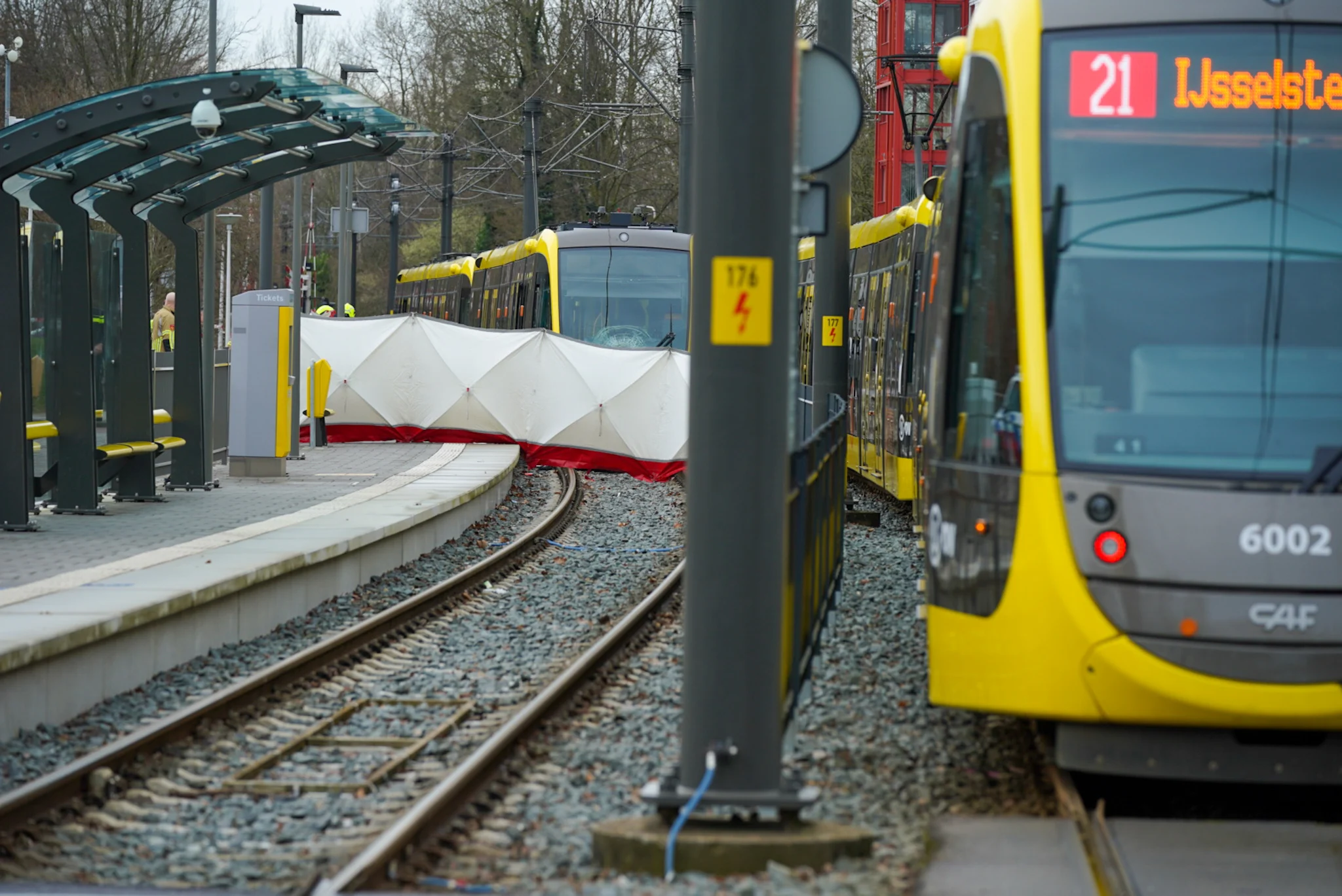 Voetganger overleden na aanrijding met tram in IJsselstein