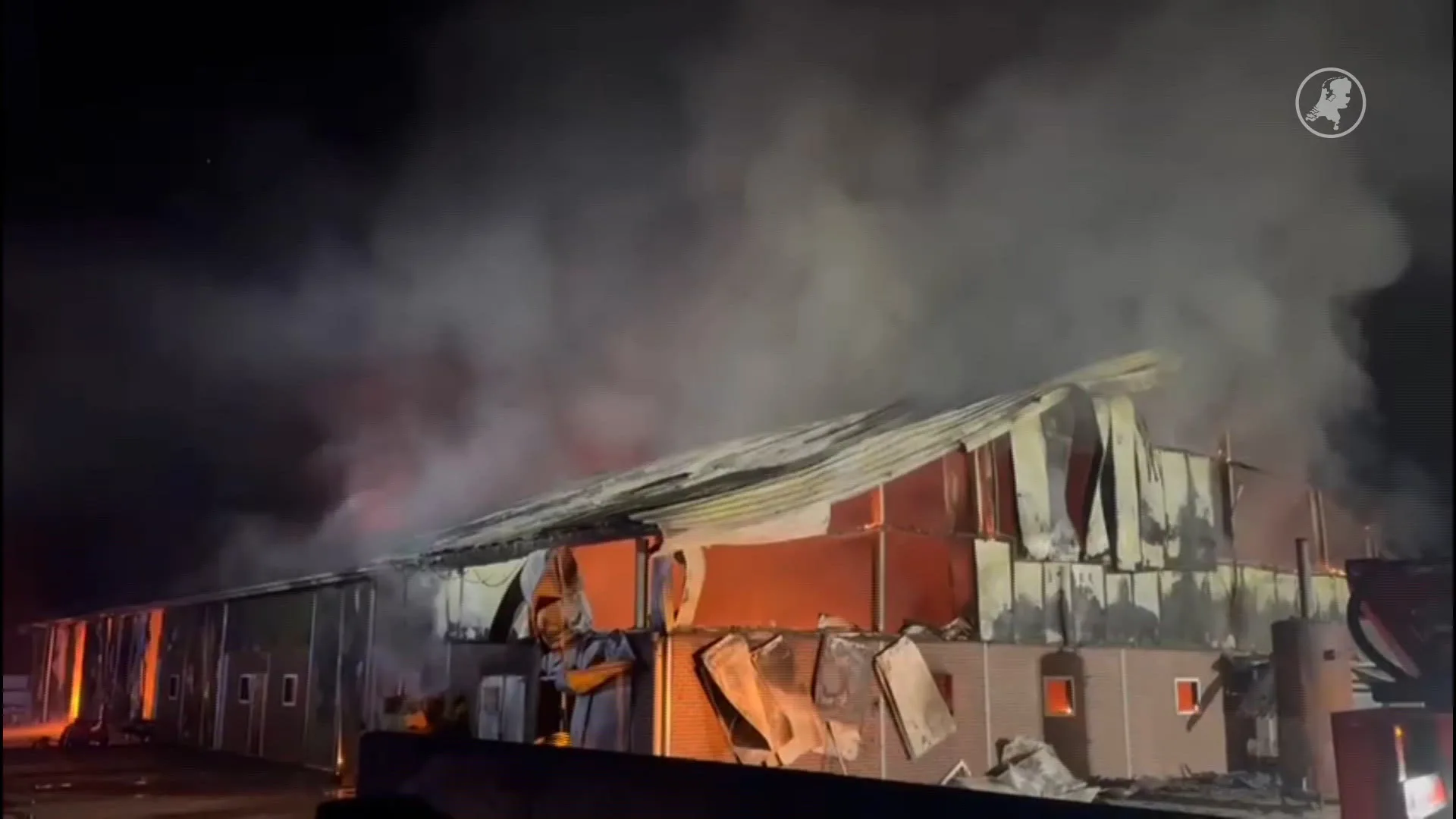 Ruim 1000 geiten overleden bij grote stalbrand in Epe