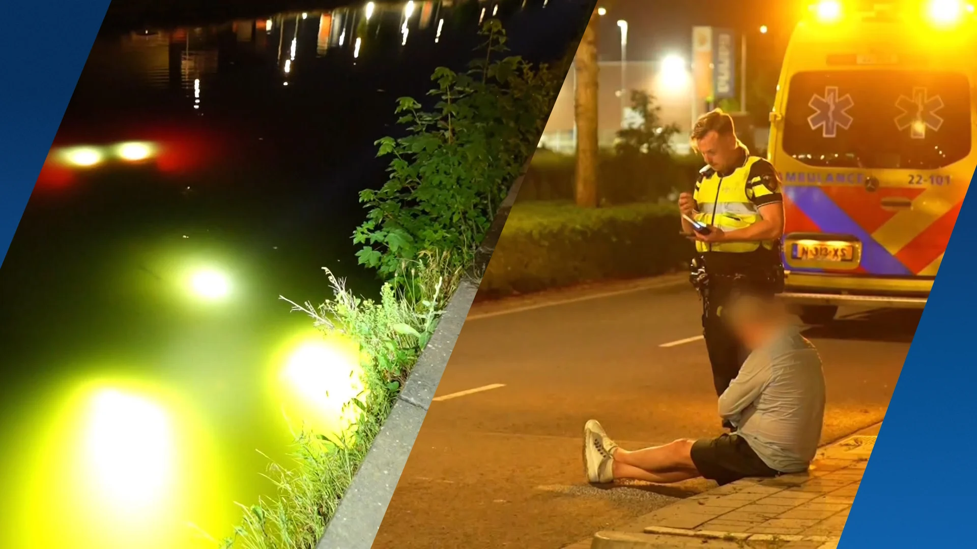 Man ramt betonblokken en rijdt beschonken kanaal Eindhoven in