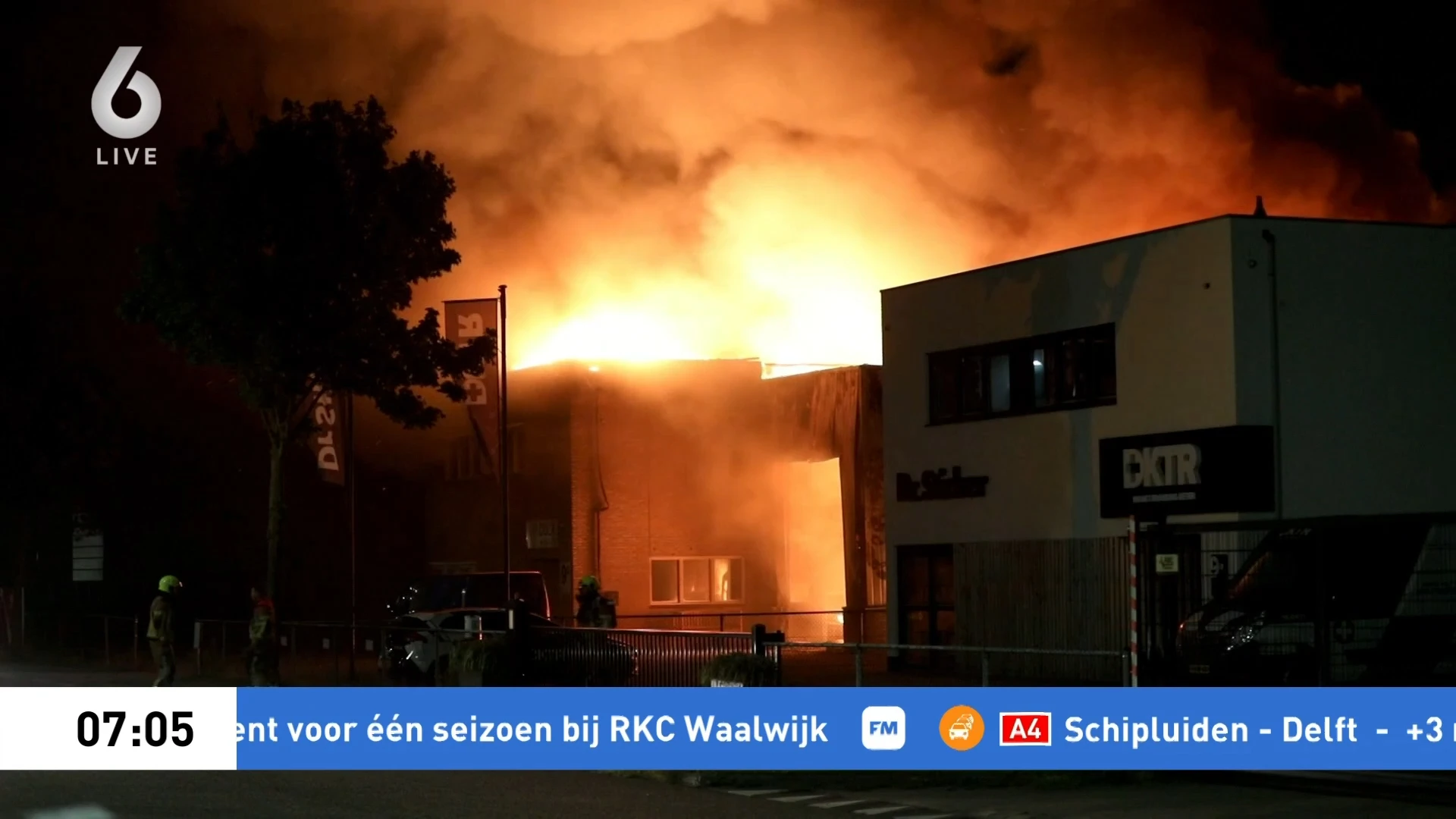 Roosendaal opgeschrikt door enorme brand in loods