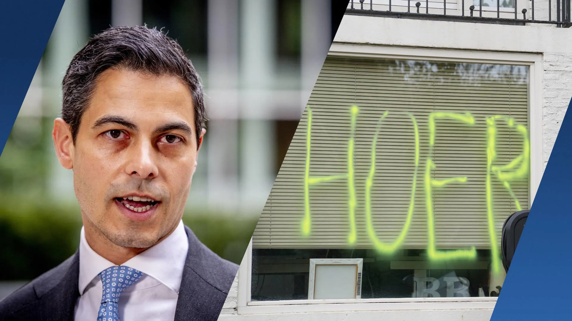 Jetten veroordeelt bekladdingen in Engelen na oproep Klaver