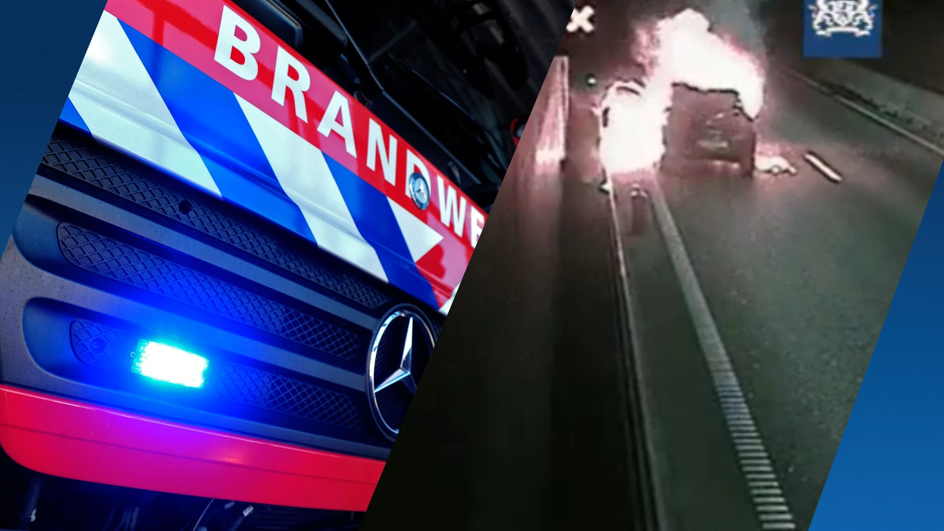 Coentunnel dicht door autobrand, donderdagmiddag weer volledig open