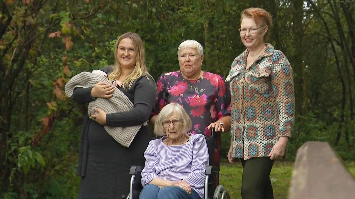 Vijf generaties vrouwen in één familie: van Trien (98) tot kleine Nowie