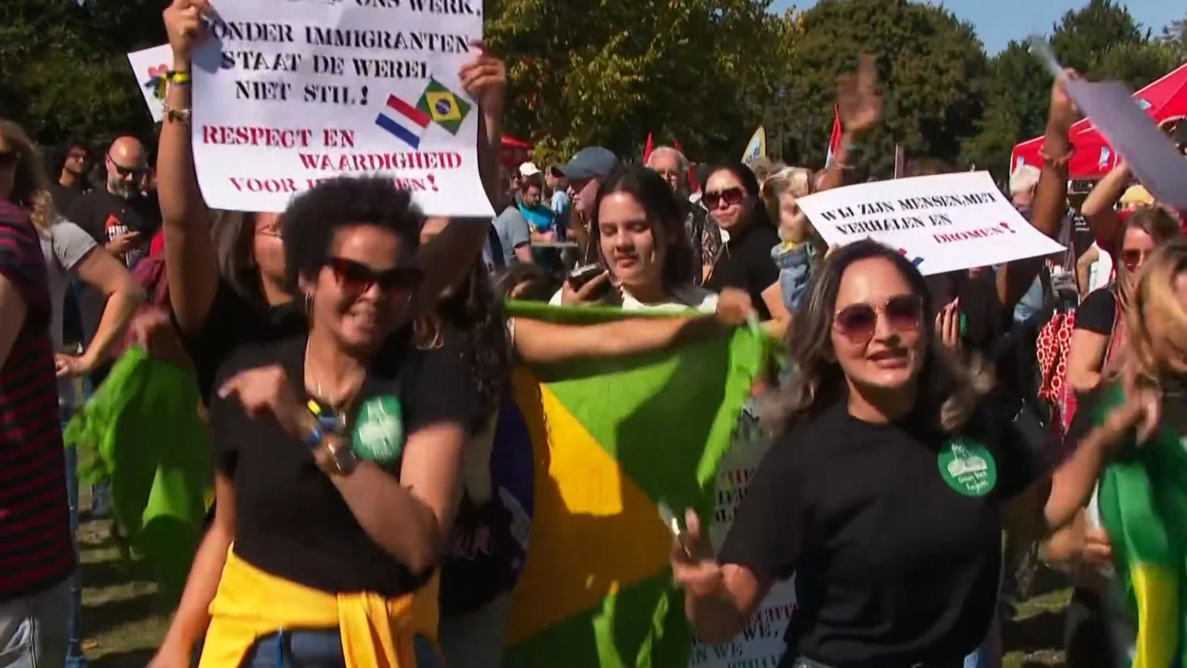 Actie voor buitenlandse schoonmakers en nanny's: 'Wie hier is, is van hier'