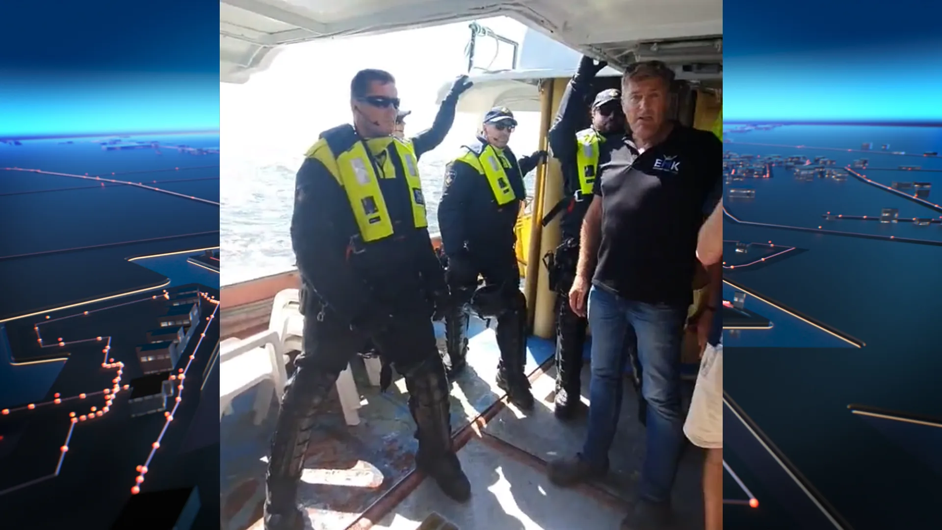 Veertien protestvissers opgepakt bij Ketelbrug, opstootje op schip met agenten