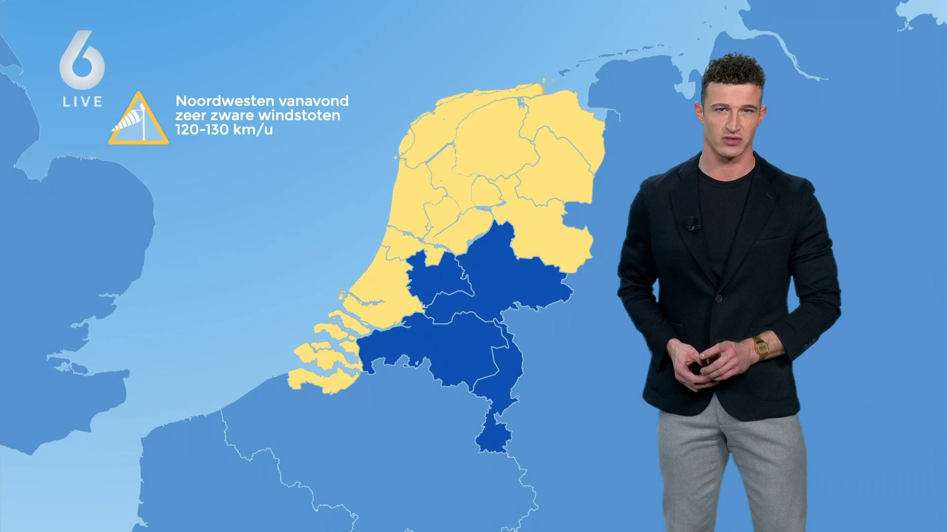 Storm Conall zorgt voor onstuimig weer: windstoten van 120- tot 130 km/uur