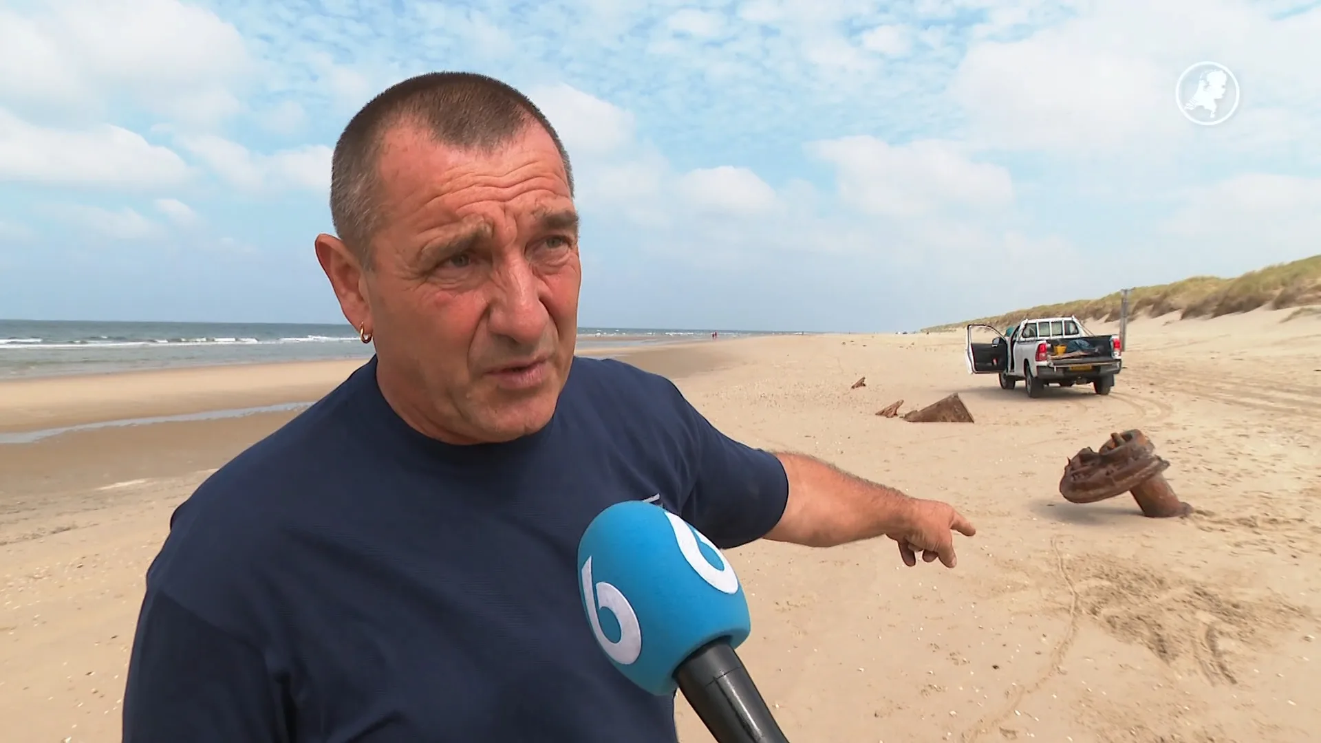 Wrakstukken van slagschip duiken op: kust Camperduin in gevaar