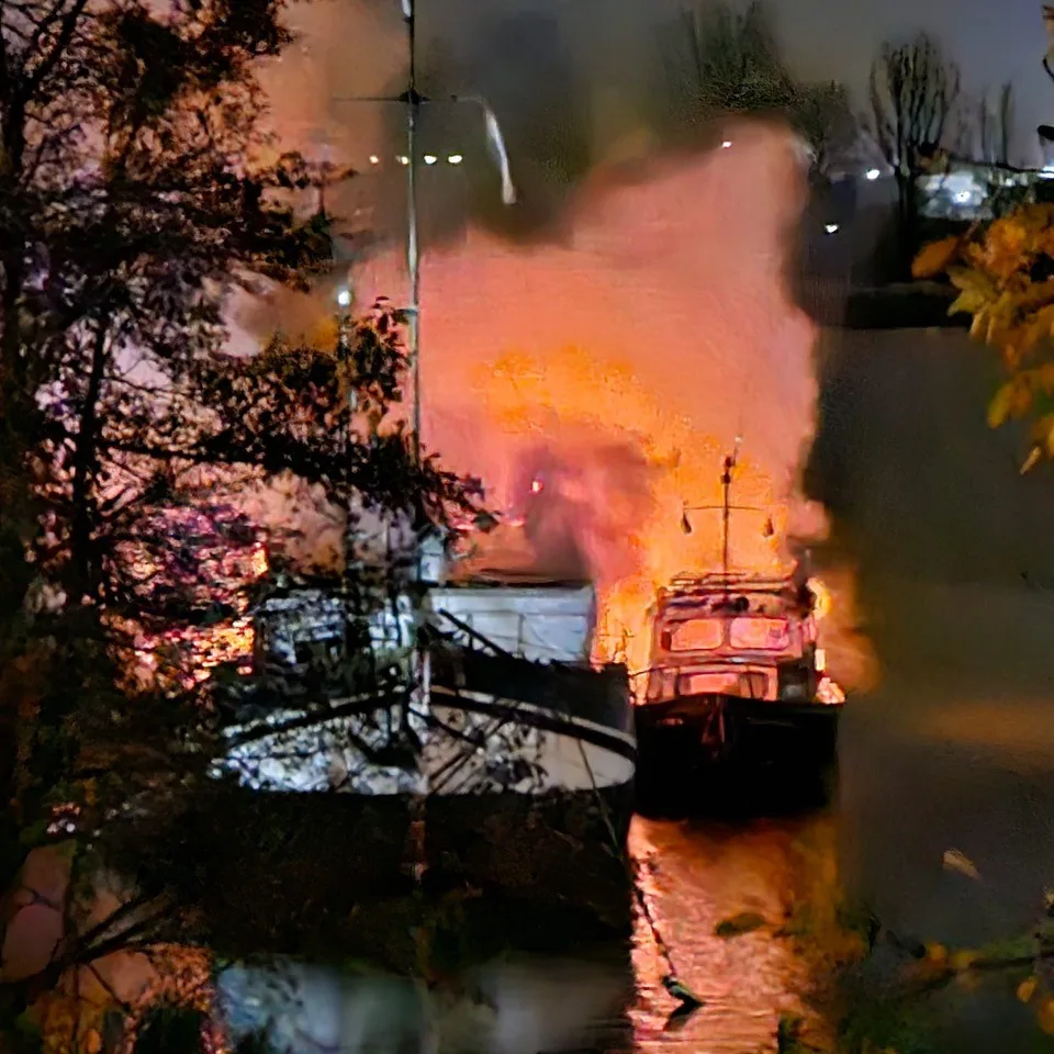 Drie honden vermist na brand op woonboot Roermond