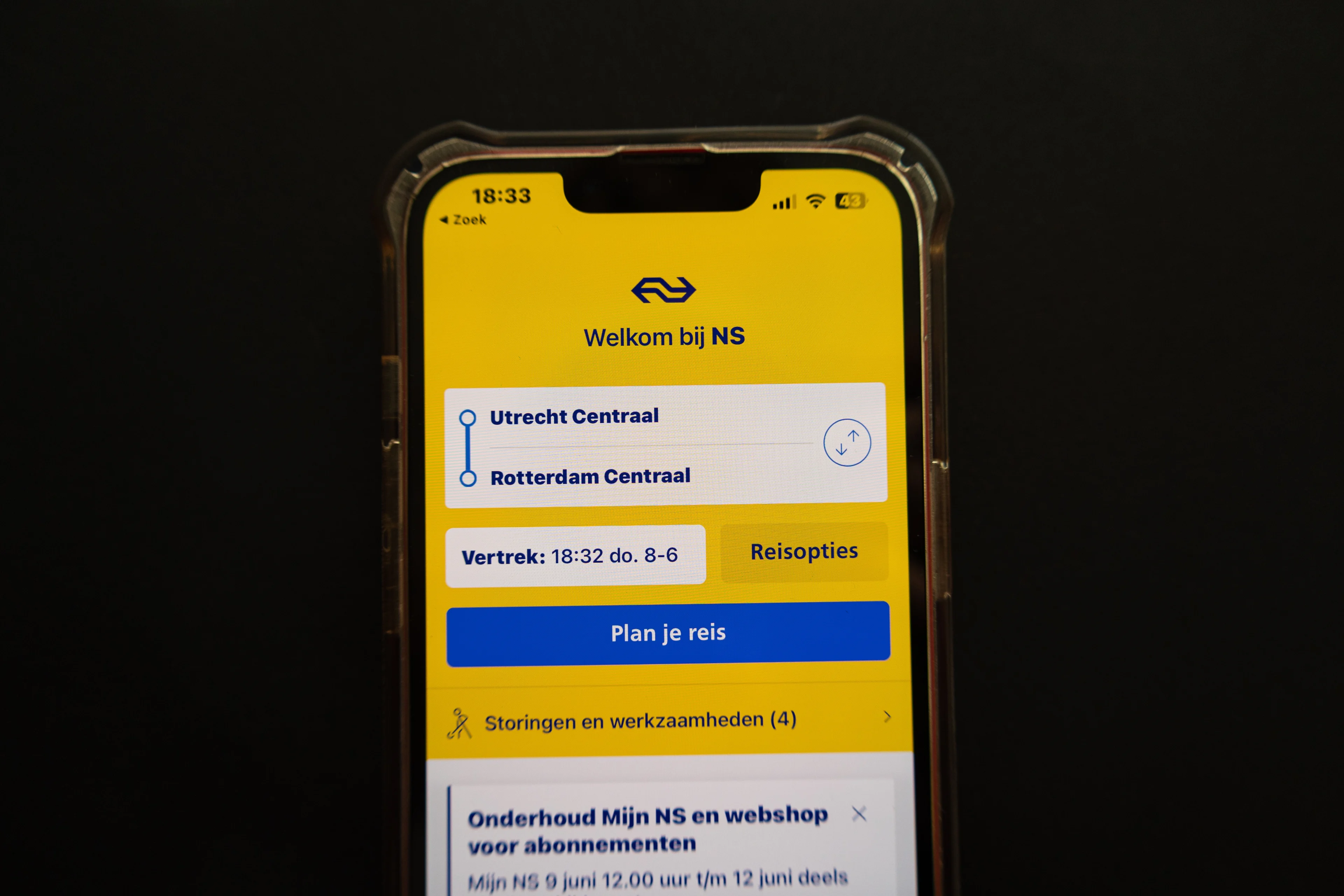 Storing verholpen: NS Reisplanner doet het weer
