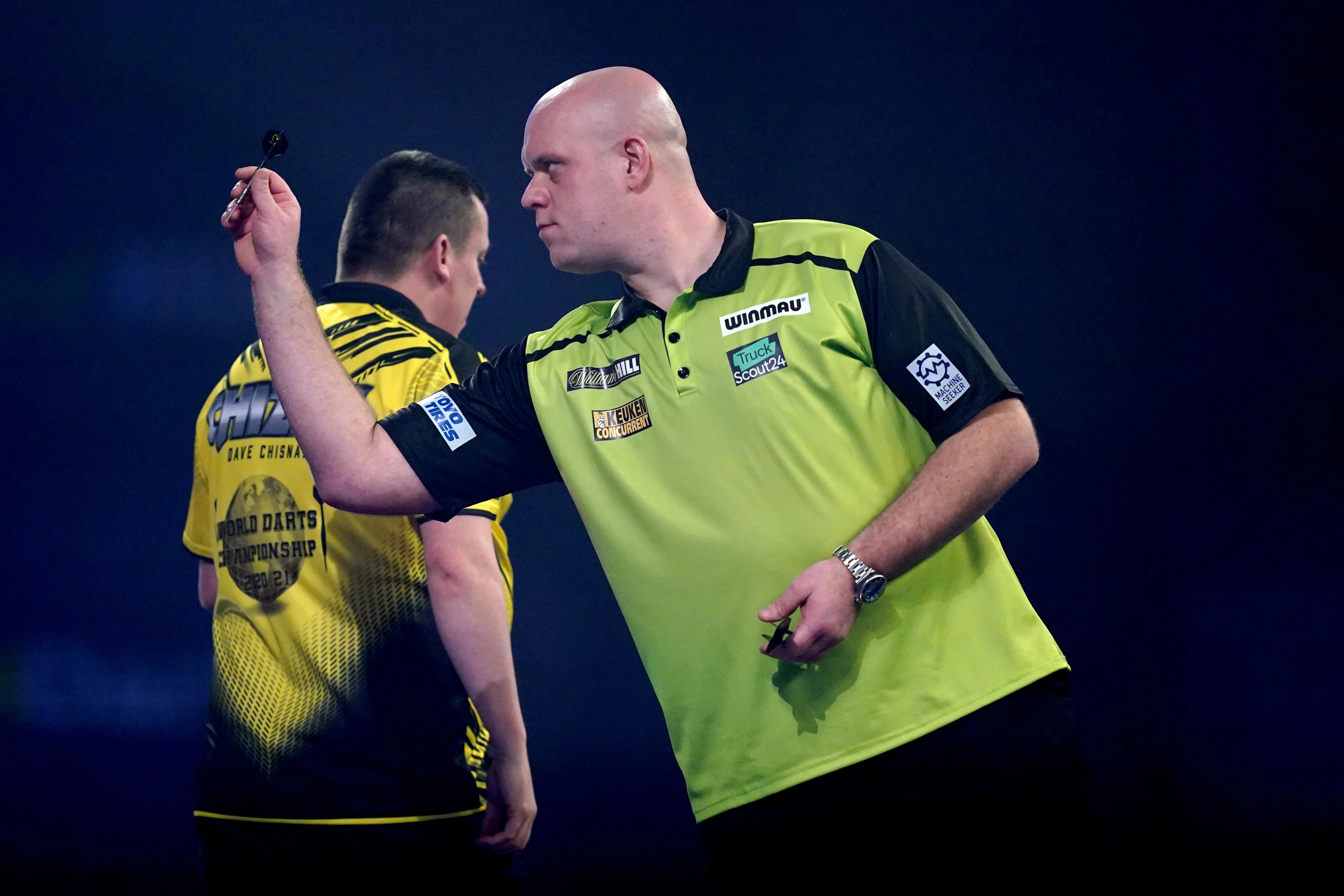 Van Gerwen vernederd in kwartfinale WK: 'Van het bord geveegd'