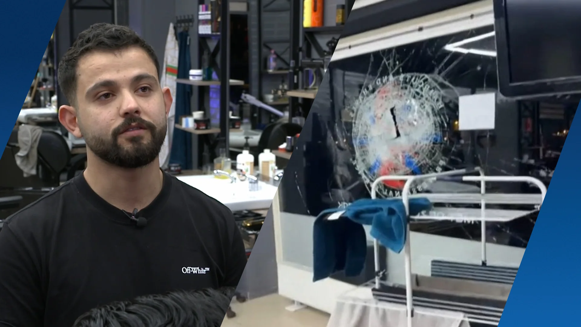 Kappersoorlog in Vlaardingen? Stenen doelbewust tegen de ramen gegooid