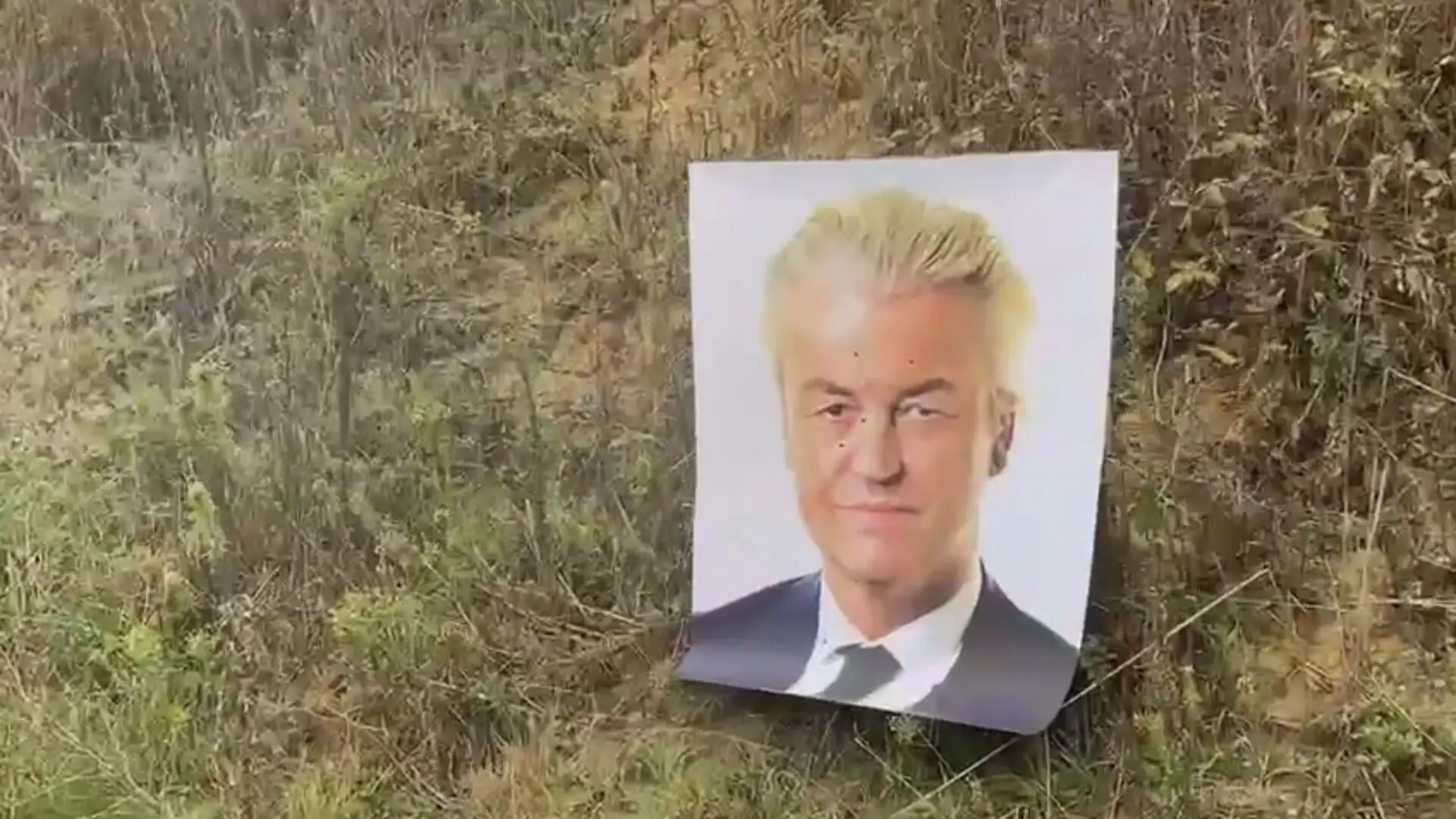 OM: video van beschoten foto Geert Wilders is strafbare bedreiging