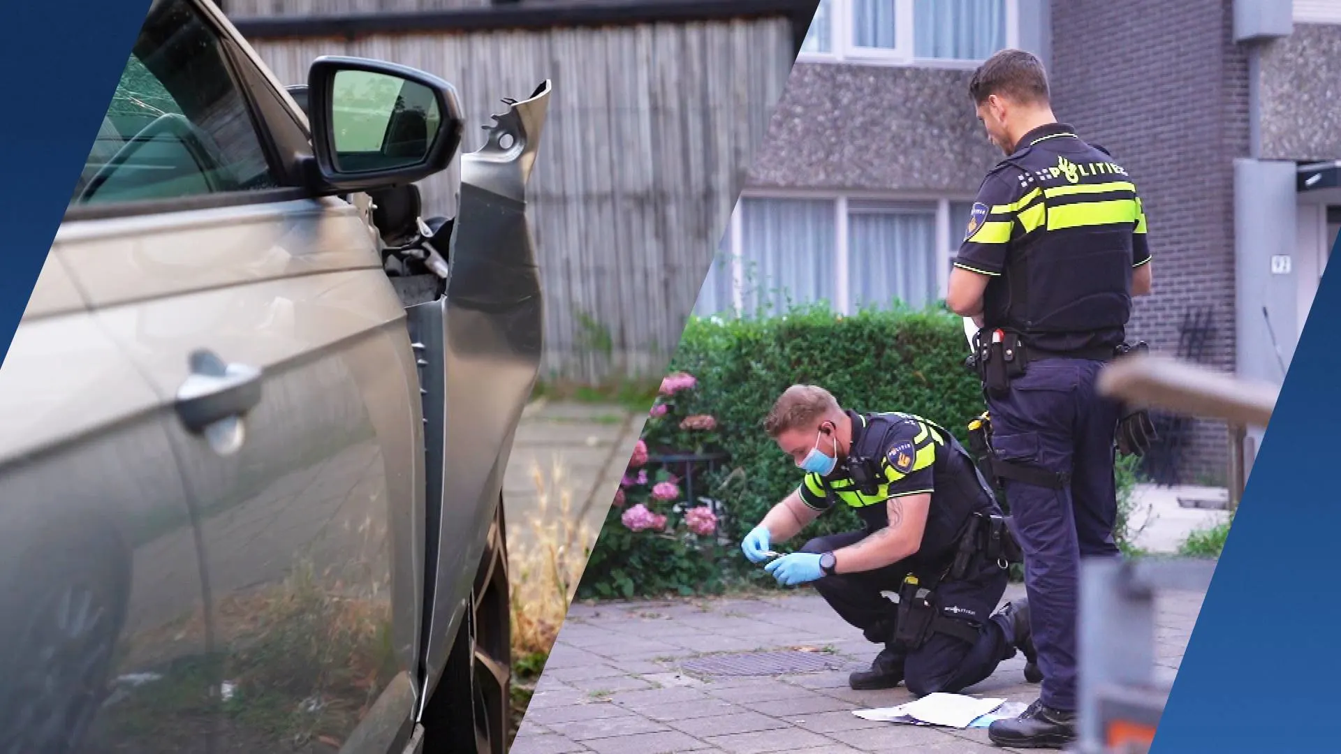 Auto van dakdekker zwaar beschadigd door explosie in Den Bosch