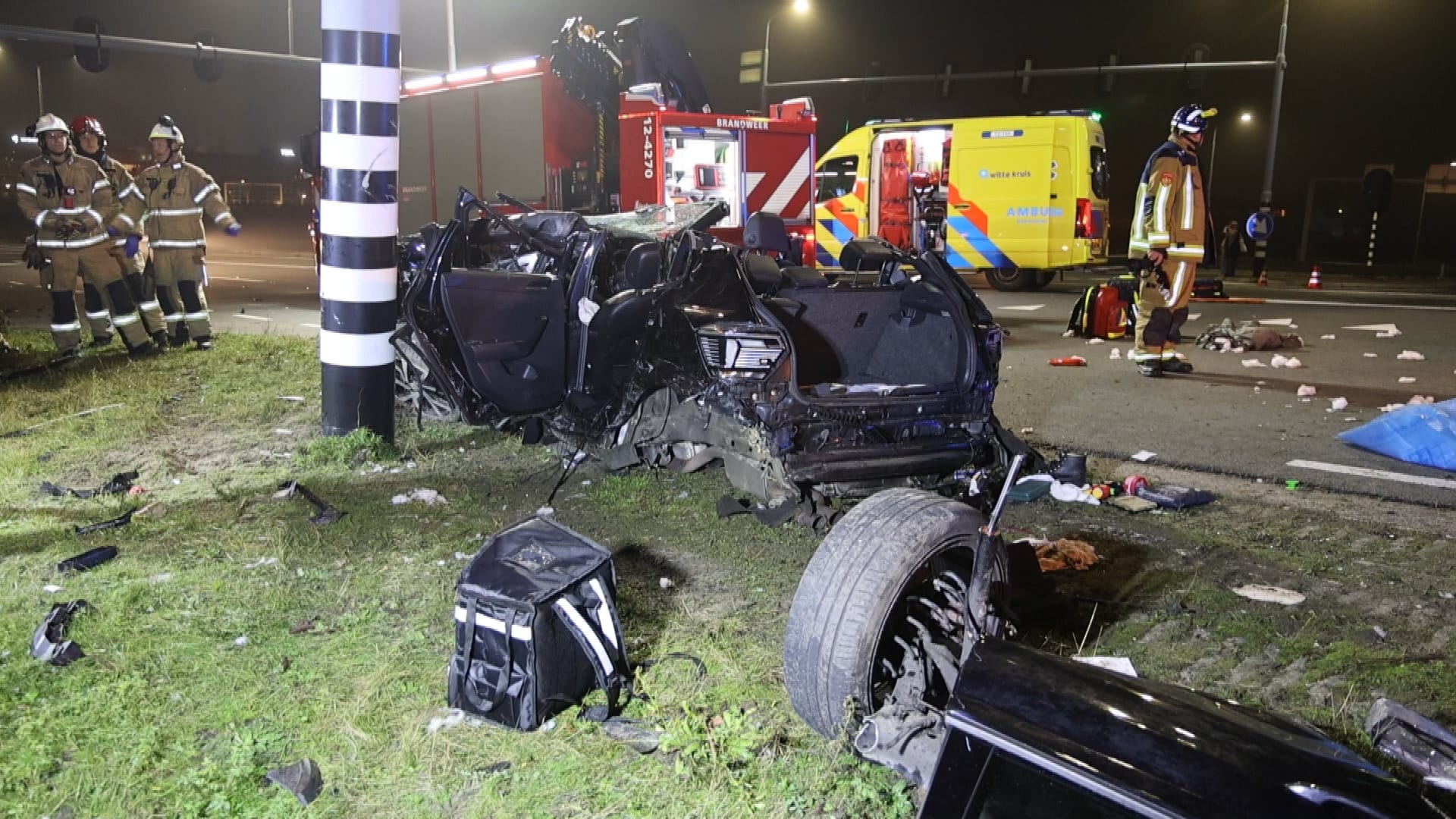 Meerdere gewonden bij frontale botsing op Schipholweg bij Lijnden