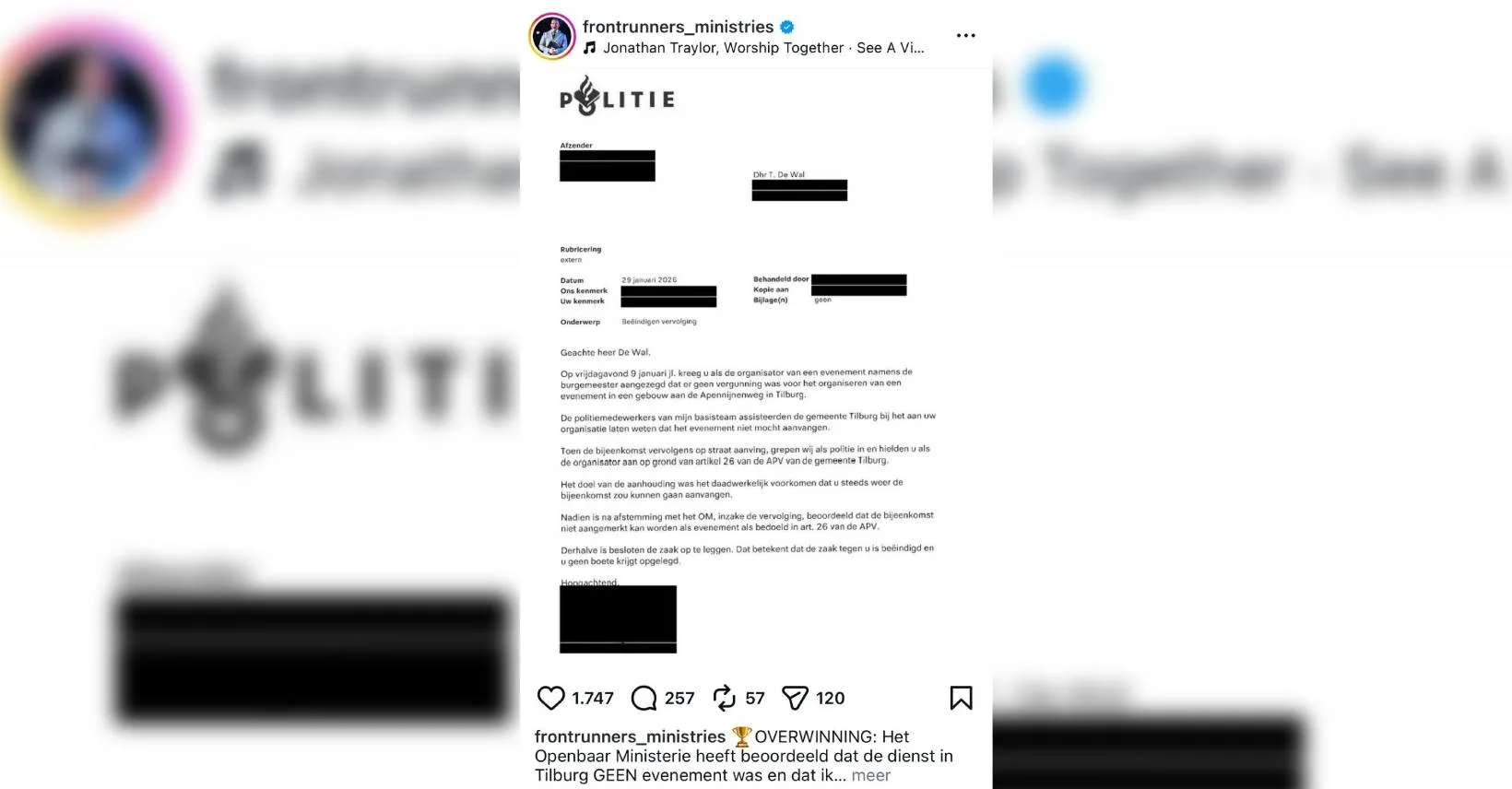 Omstreden voorganger Tom de Wal claimt overwinning: 'Arrestatie onterecht'