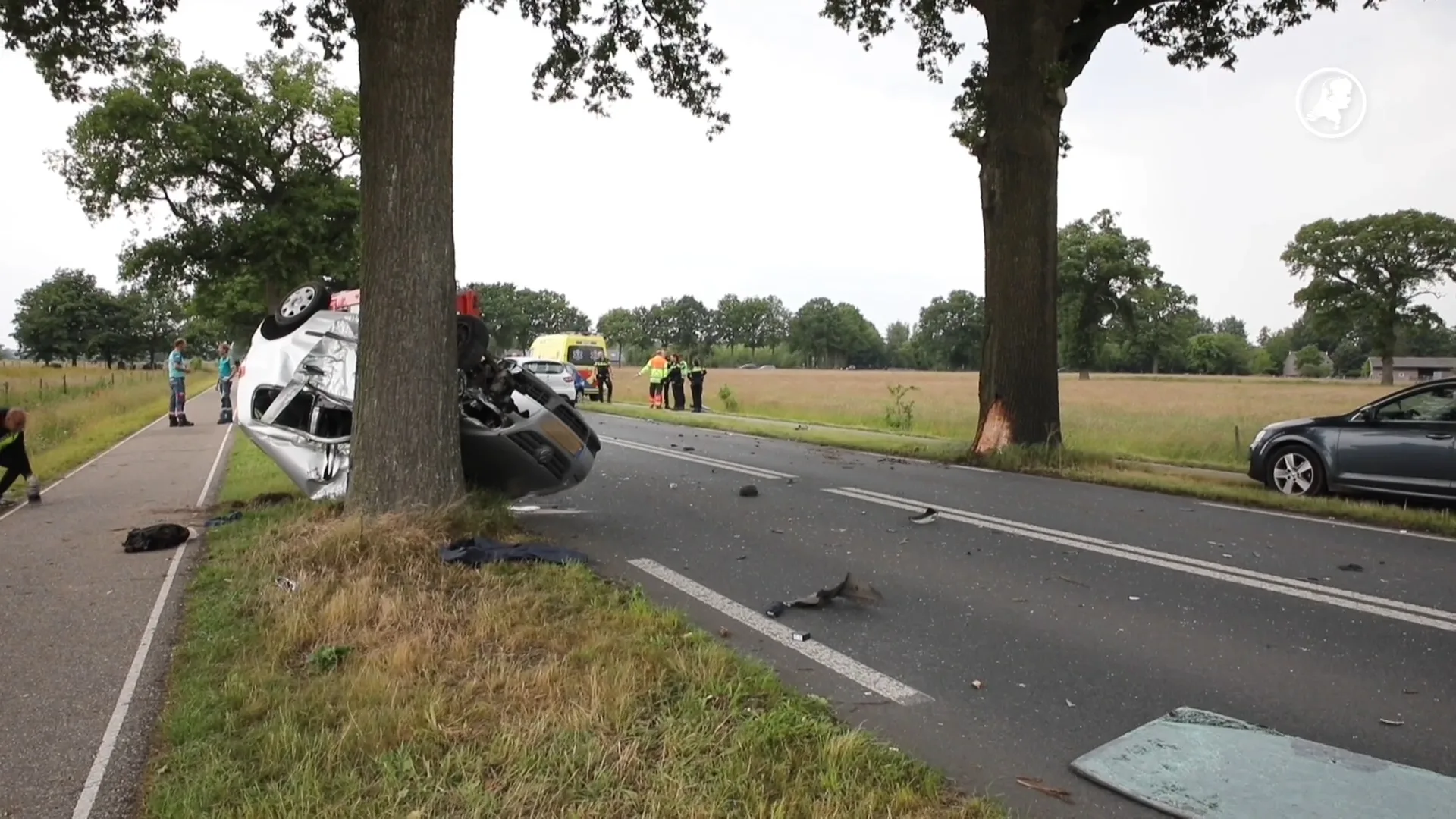 Zwaargewonde bij ernstig ongeluk op N345 bij Klarenbeek