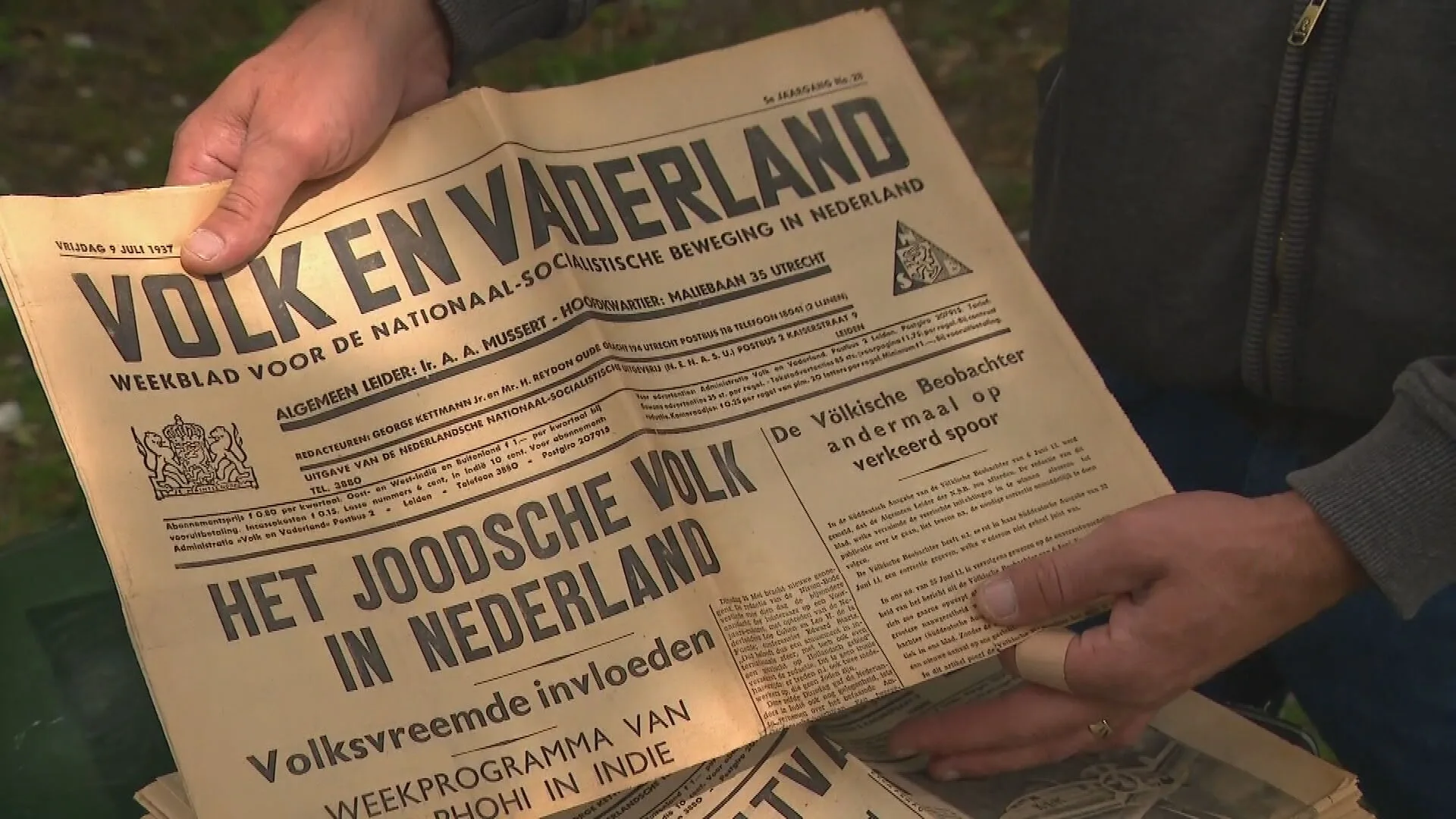 NSB-bladen en verzetskrantjes duiken op in kringloopwinkel