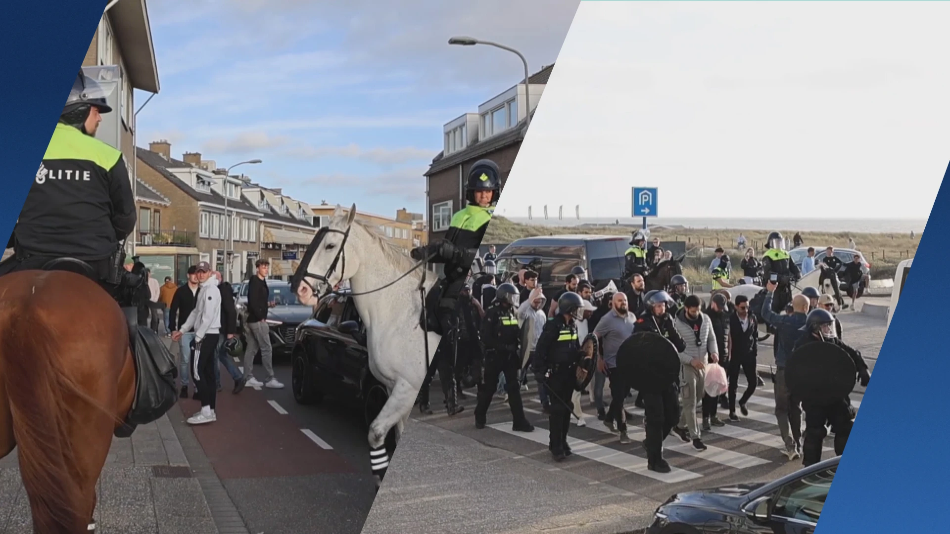Politie bij rellen Katwijk bekogeld met stenen en flesjes, meerdere aanhoudingen