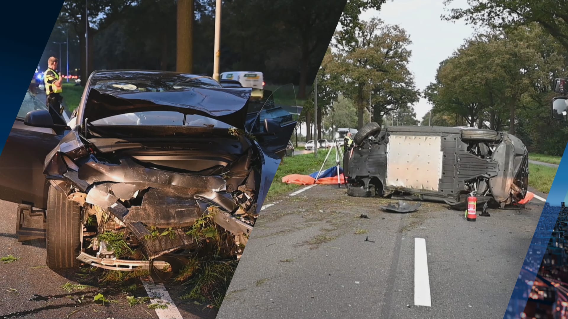 Twee gewonden en ravage op N65 bij Oisterwijk na ongeluk