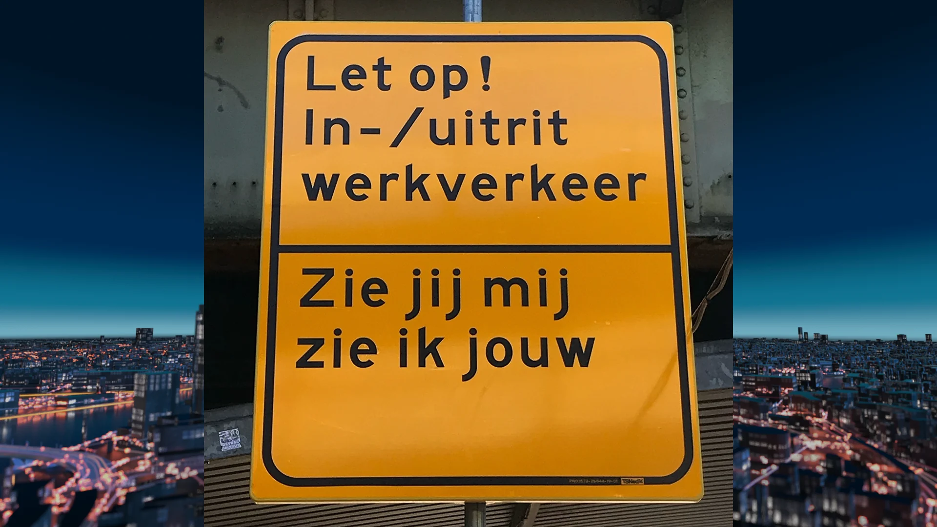 Taalfout op verkeersbord in Amsterdam houdt de gemoederen bezig