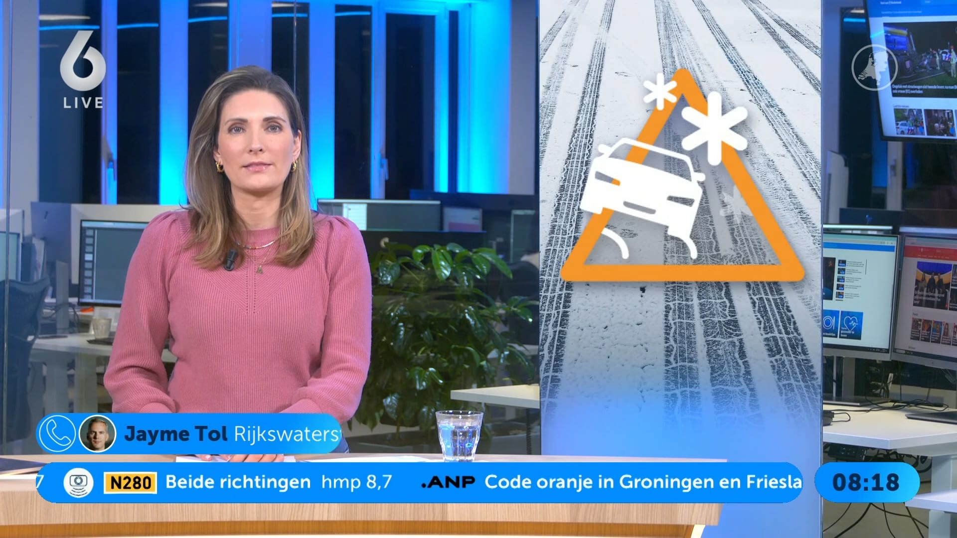 Meerdere ongelukken in het noorden van het land door spekgladde wegen
