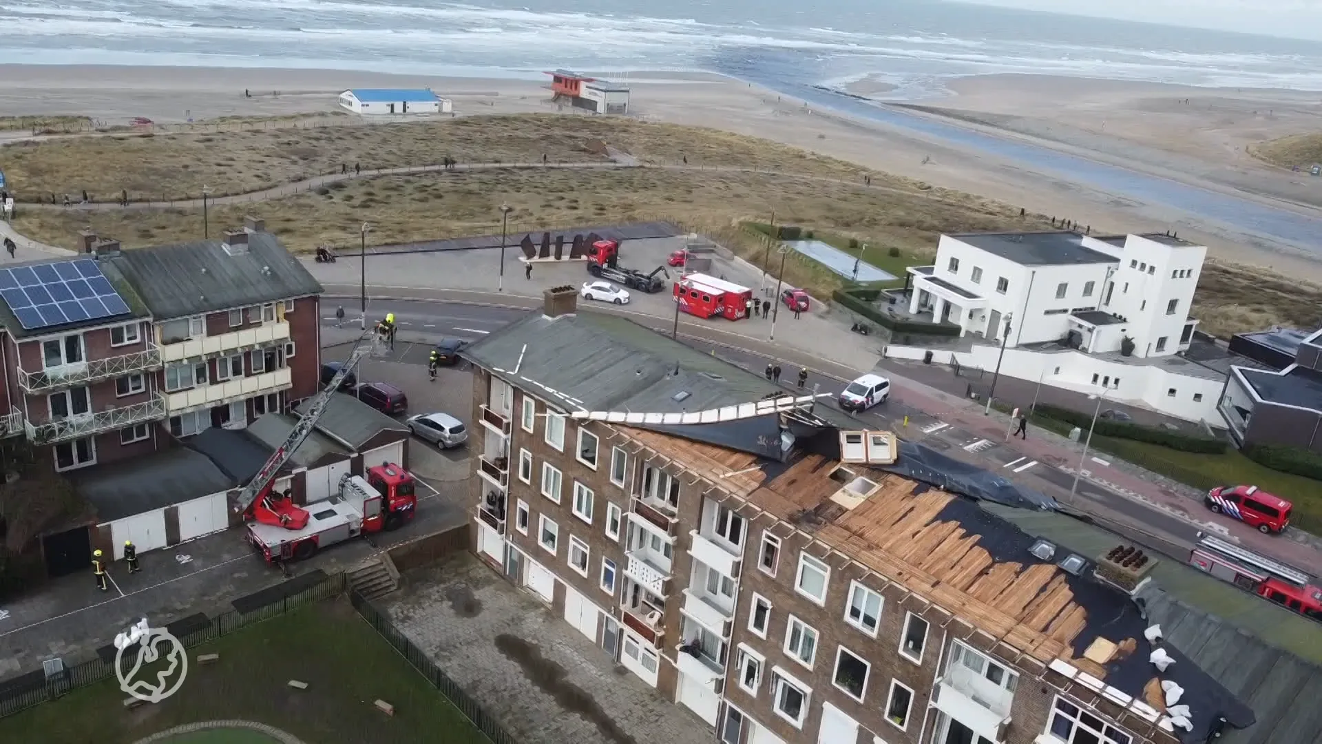 Bewoners flat zonder dak Katwijk mogen niet meer terug naar huis