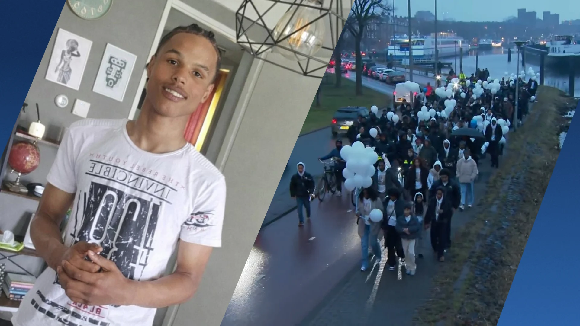 Verdriet bij stille tocht voor doodgeschoten Lugani (19): 'Te vroeg heengegaan'