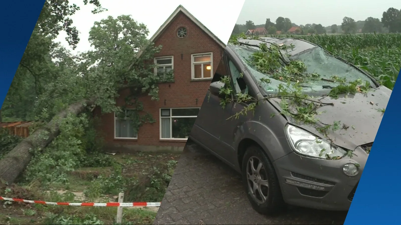 Winterswijk opgeschrikt door noodweer: 'Ze hadden meerdere engeltjes op hun schouders'