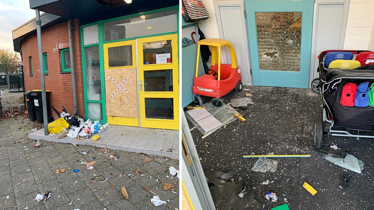 Vuurwerkbom richt ravage aan bij kinderdagverblijf in Gouda: 'Dit is geen kattenkwaad meer'