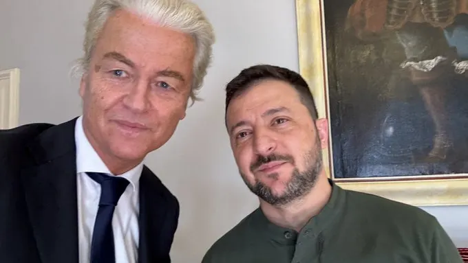 Kritische Wilders praat met Oekraïense leider Zelensky: 'Een goed gesprek'