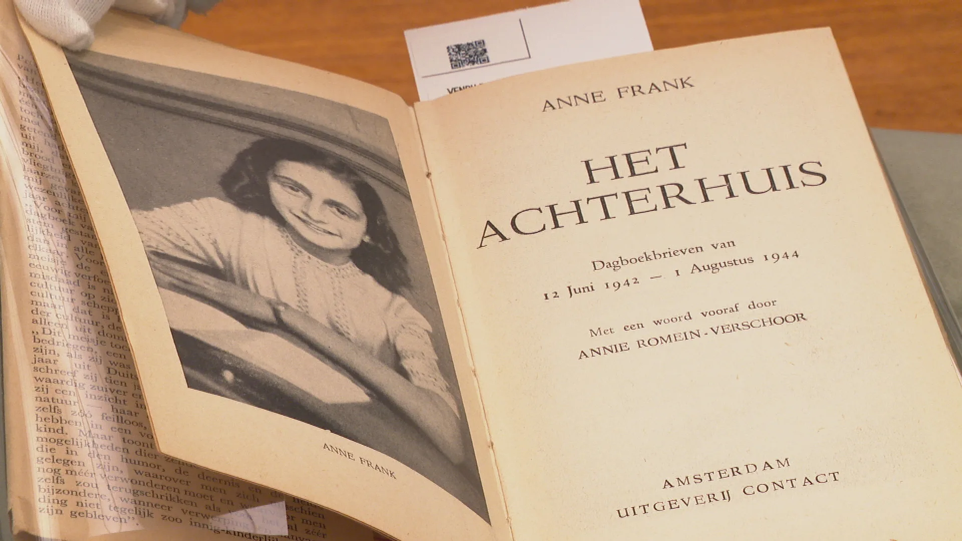 Bijzondere vondst in kringloop: eerste druk Anne Frank-boek onder de hamer