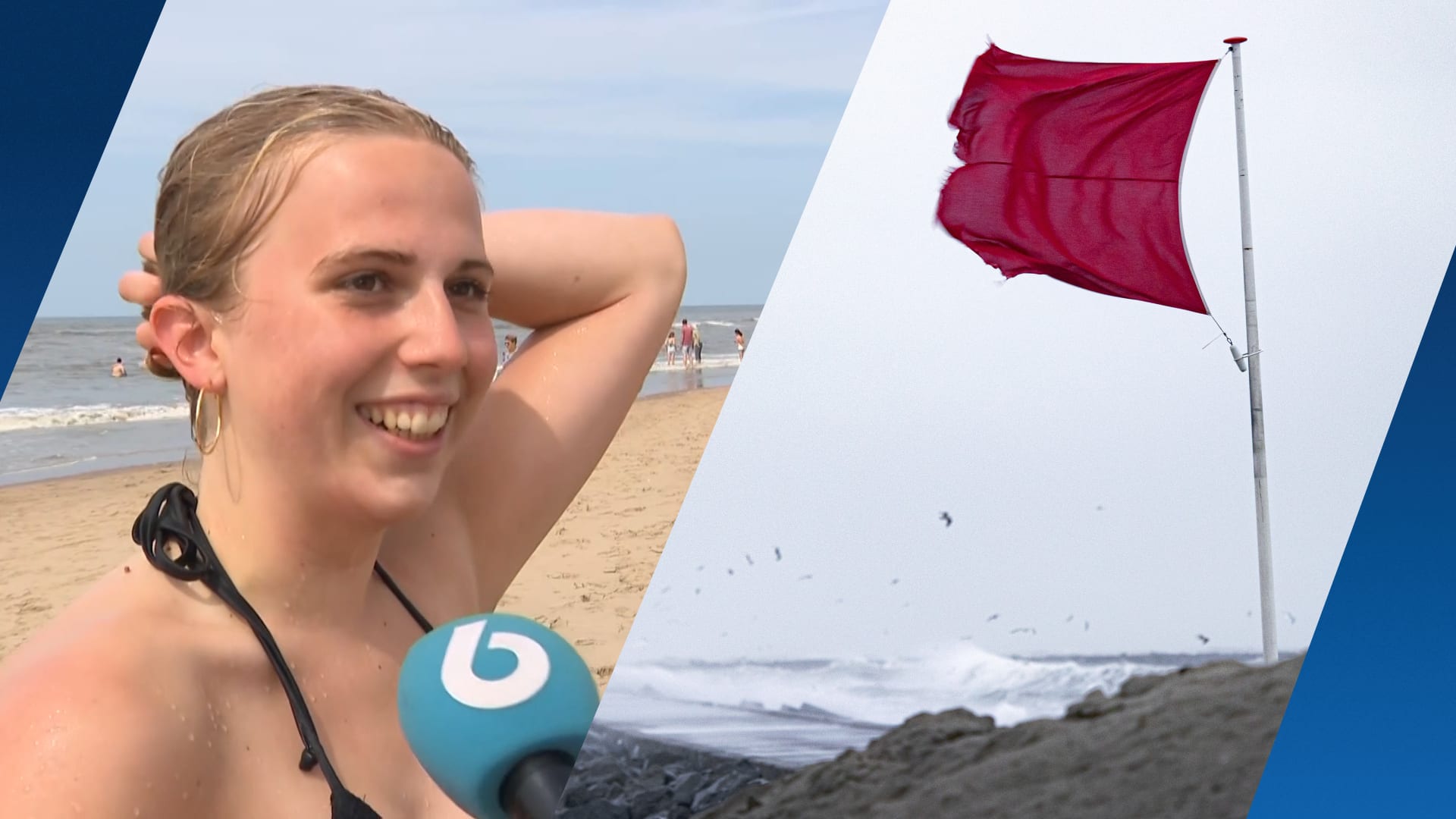 Kijk uit in Katwijk: de rode vlag hangt niet voor niets bij zee