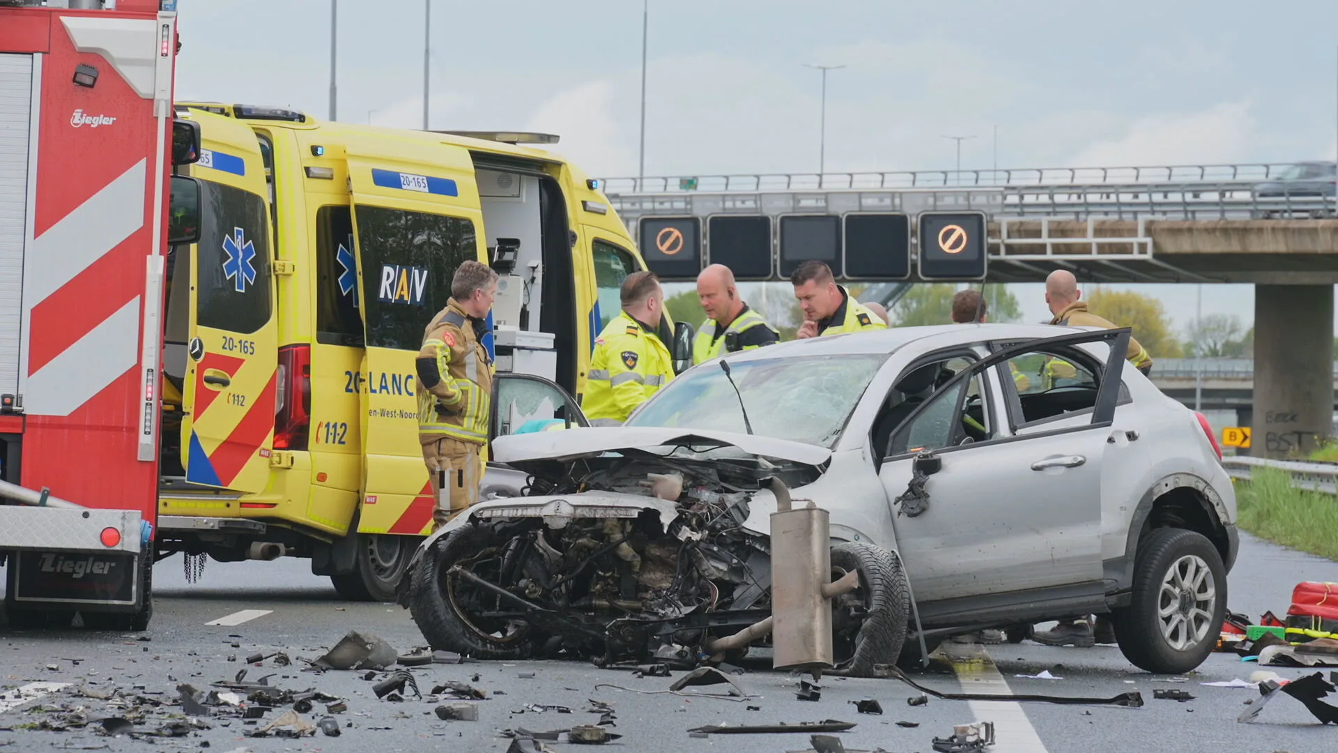 Enorme file in West-Brabant door heftig fataal ongeluk