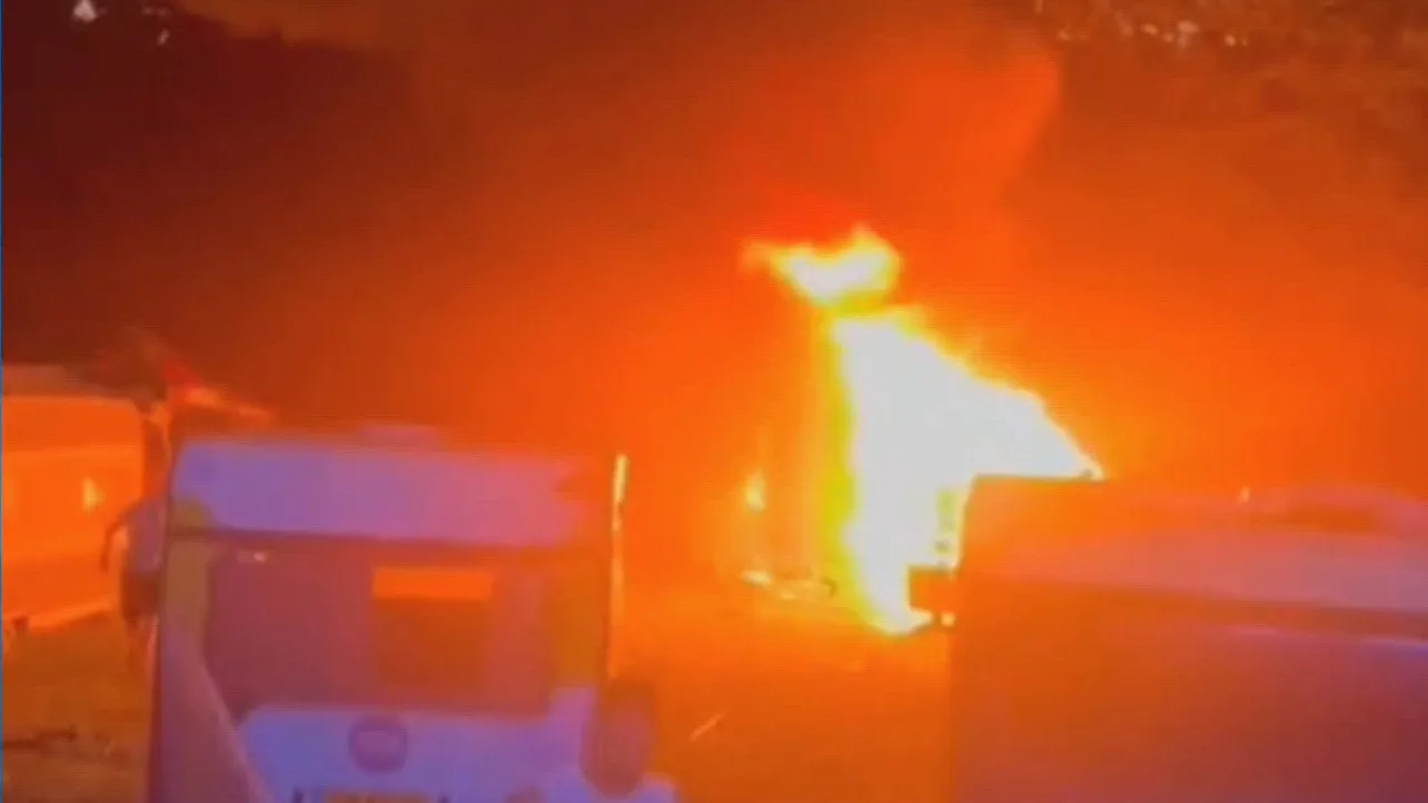 Caravans in brand op Zwarte Cross, politie doet onderzoek