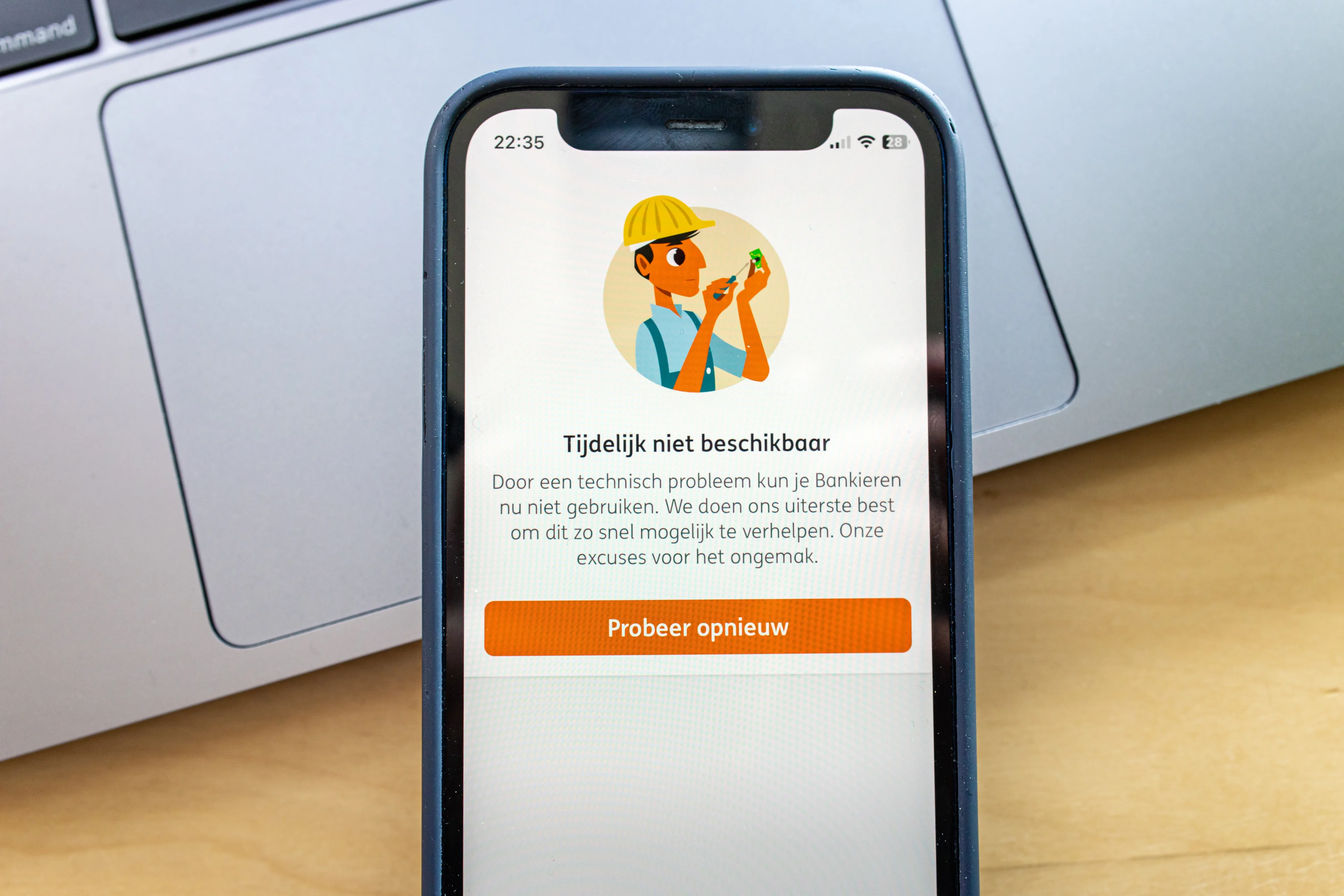 ING kampt met storing internetbankieren en bankieren-app