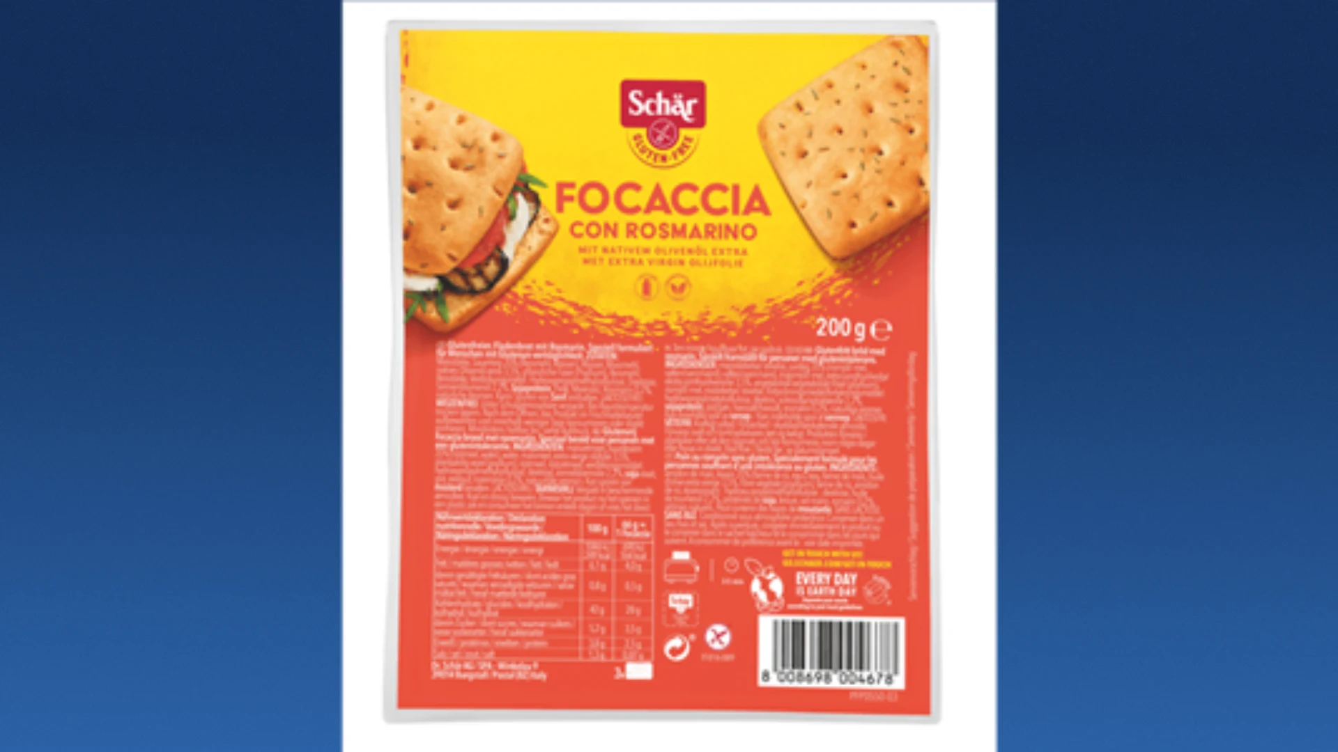 Terugroepactie DekaMarkt: soja in glutenvrije focaccia