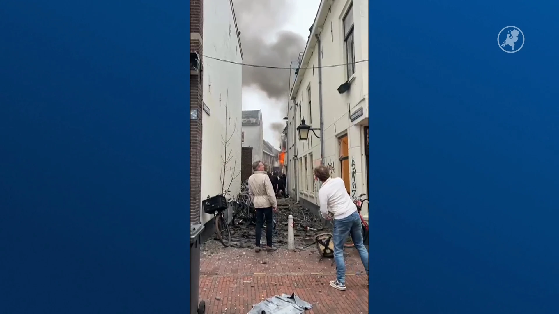 Enorme explosie in Utrecht, zeker één gewonde