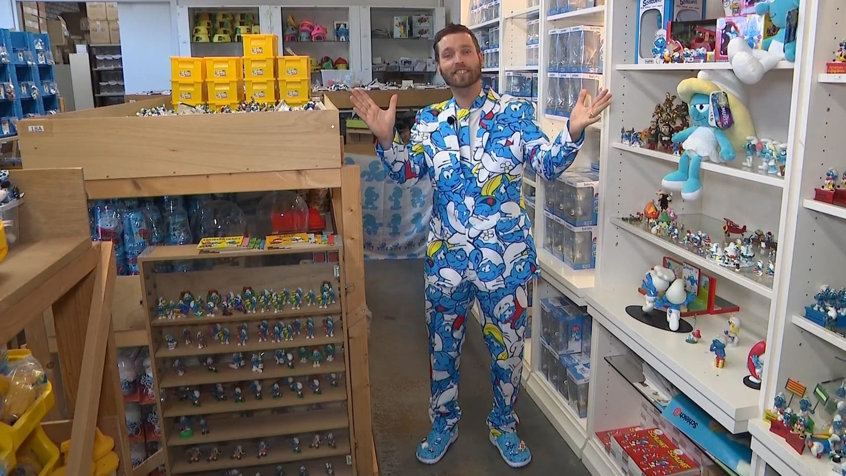 Smurfenkoorts in Gorinchem en superfan Roelof is erbij