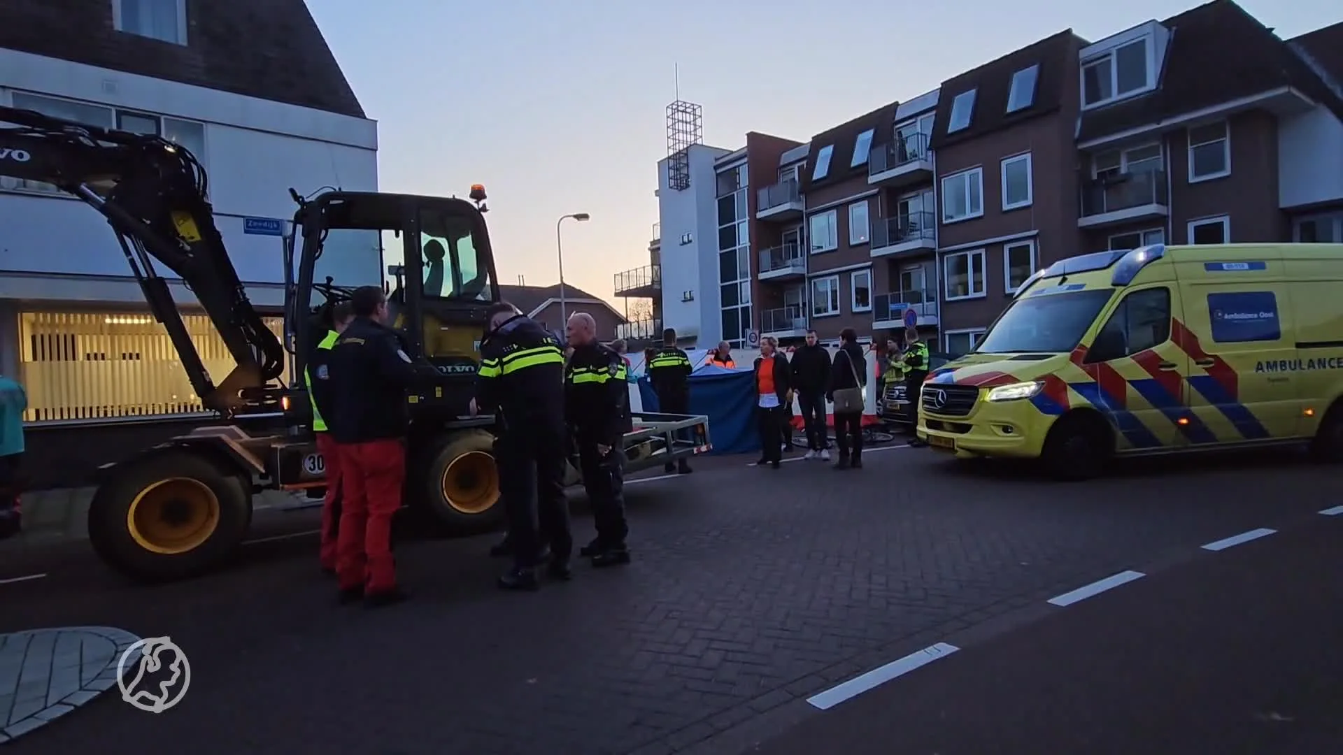 83-jarige vrouw na botsing met graafmachine in Haaksbergen overleden