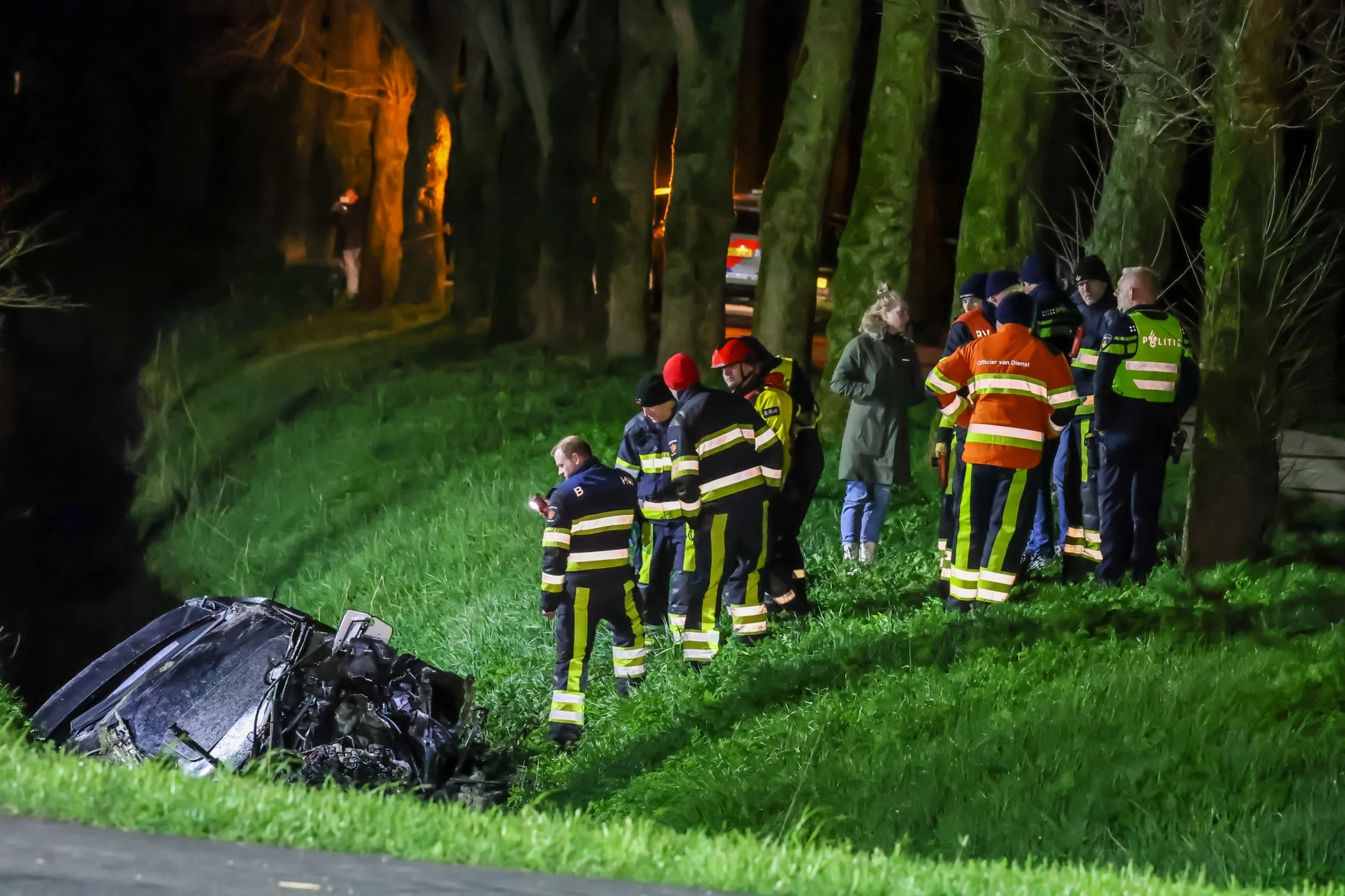 Vier doden bij zwaar auto-ongeluk in Friese Jirnsum