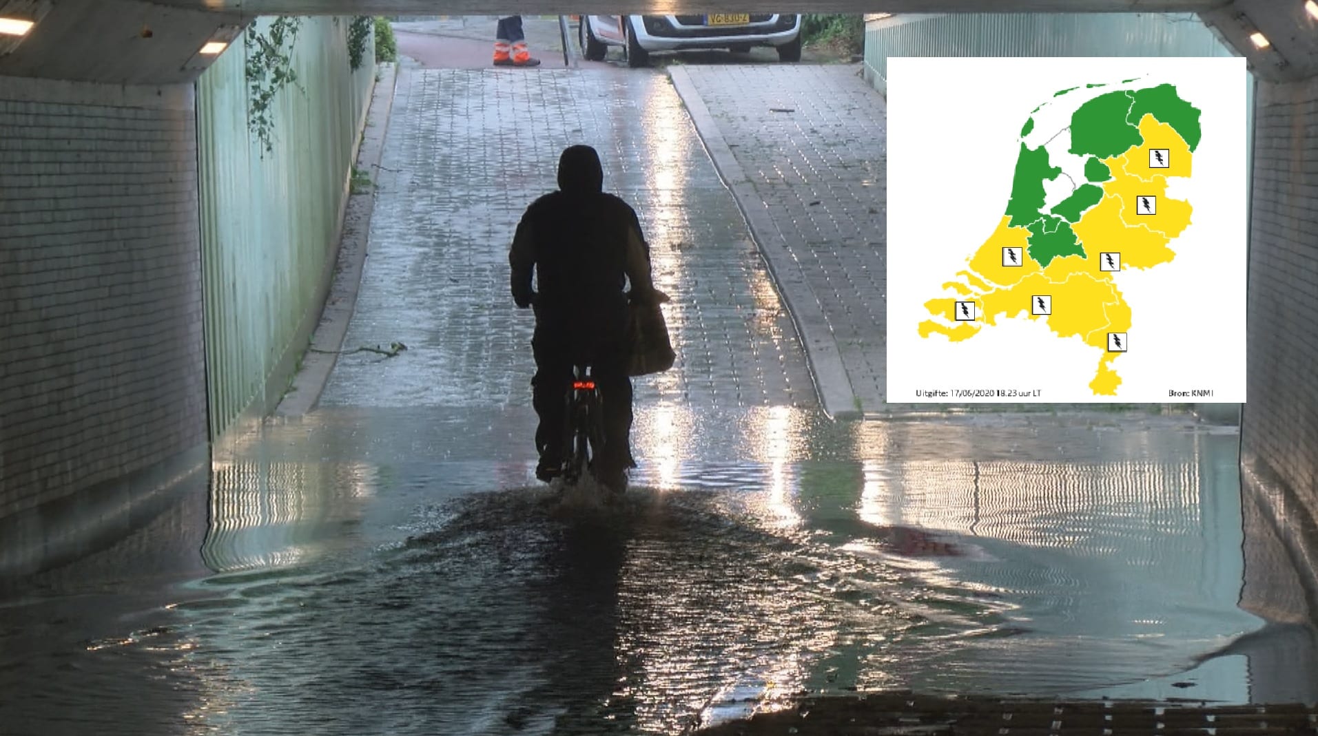 Woningen, kelders en tunnels ondergelopen door hevige regenval Zeeland