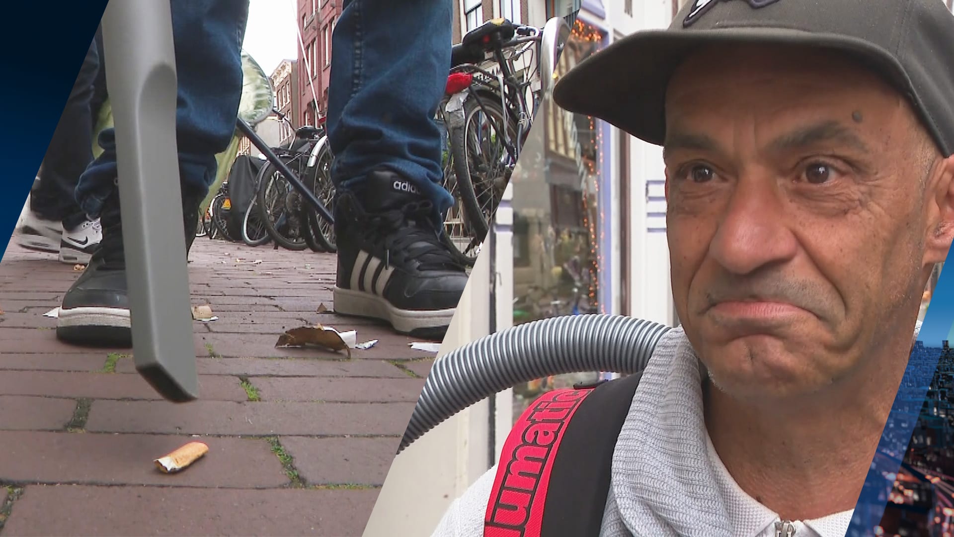 'Astronaut' Murat gaat met 'peukenzuiger' ongewenst sigarettenafval te lijf