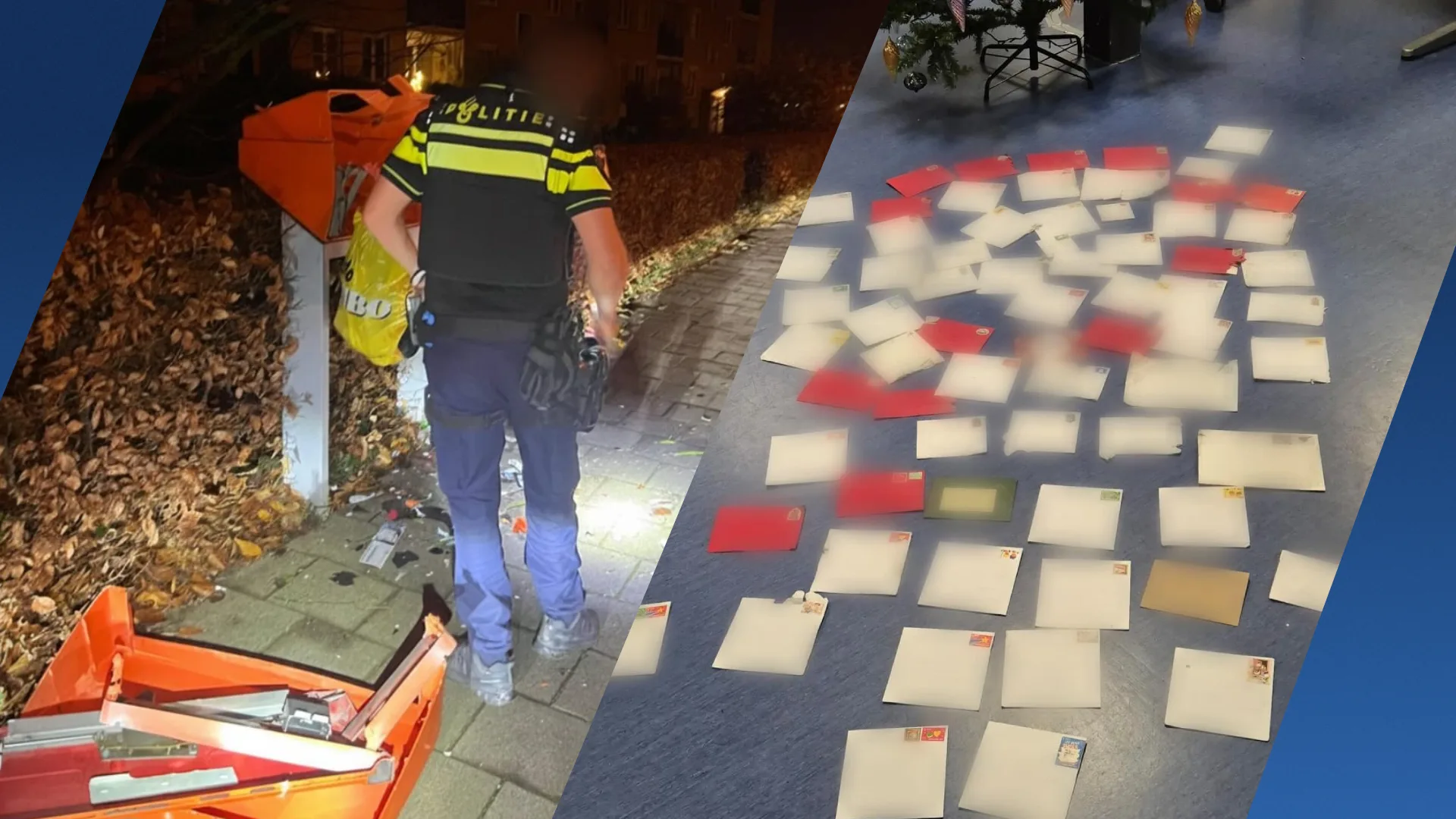 Kerstkaarten op straat na explosie in brievenbus, politie bezorgt ze tóch