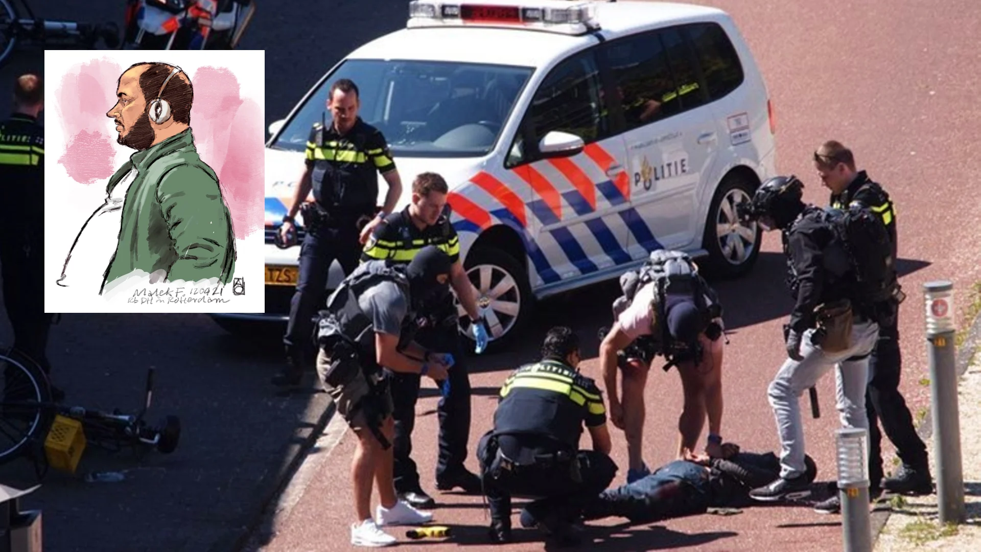 OM eist 12 jaar en tbs tegen man die willekeurig drie mensen neerstak in Den Haag: 'Ik heb spijt'