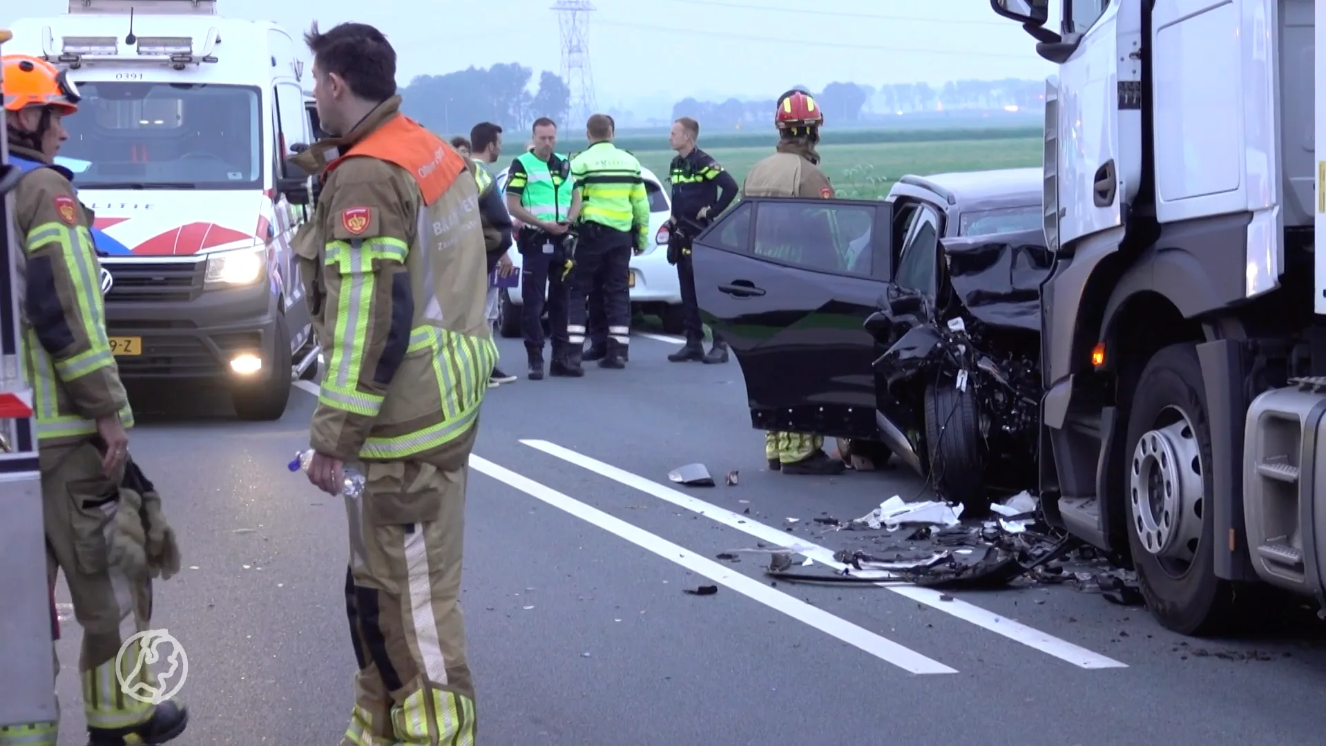 Man (73) overleden bij zwaar ongeluk met vrachtwagen in Broek in Waterland