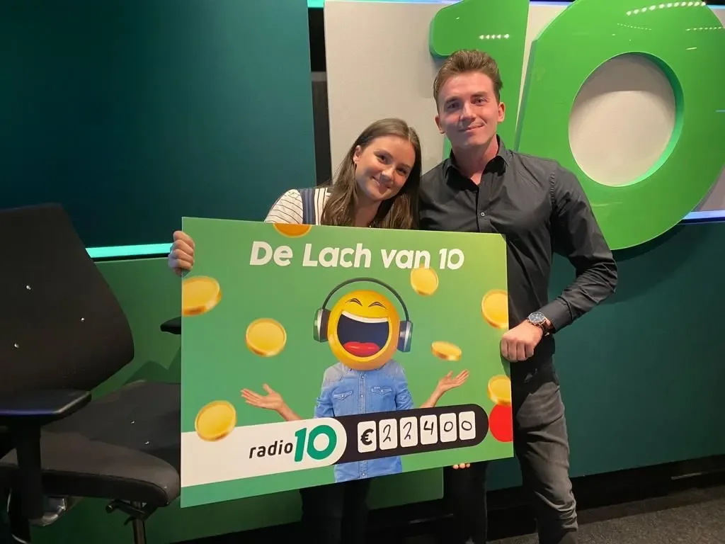 5e Lach van 10 geraden!