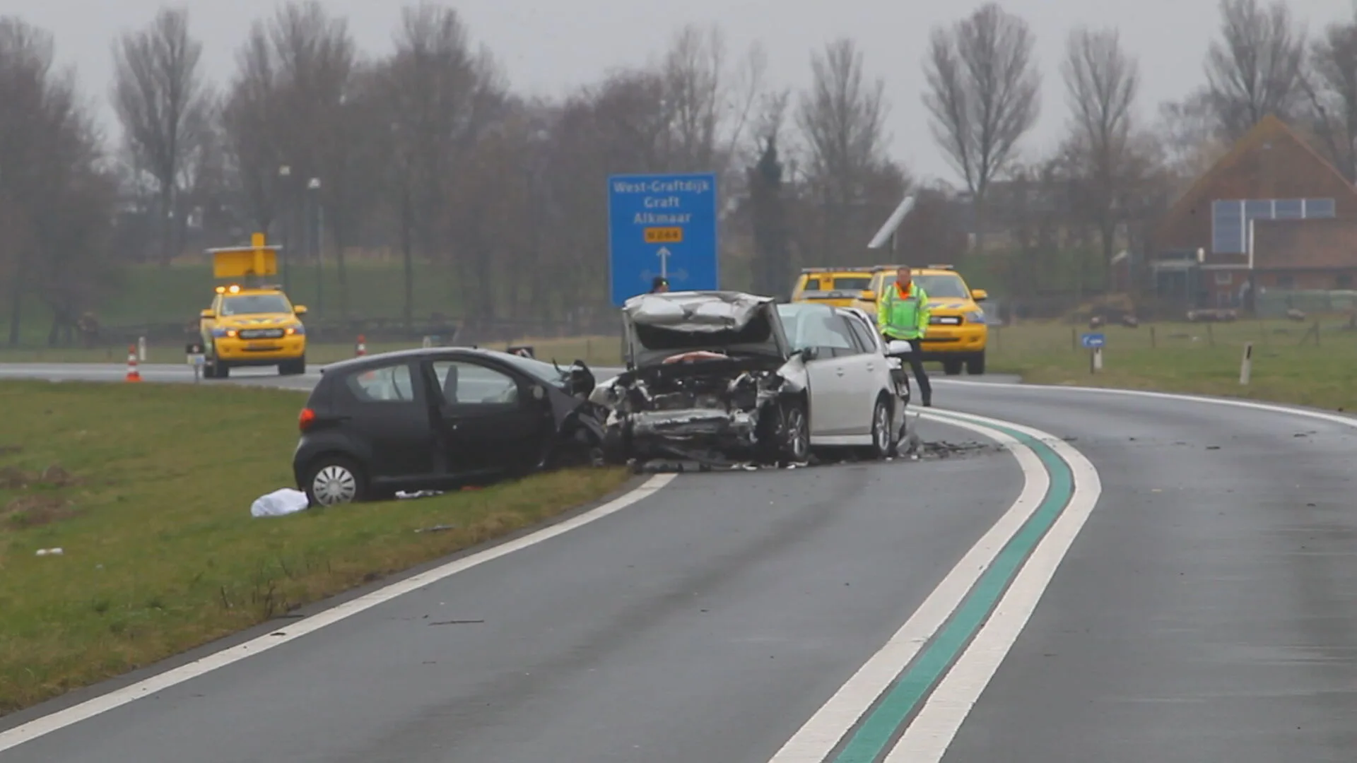 Eén dode bij zwaar verkeersongeluk bij Westbeemster