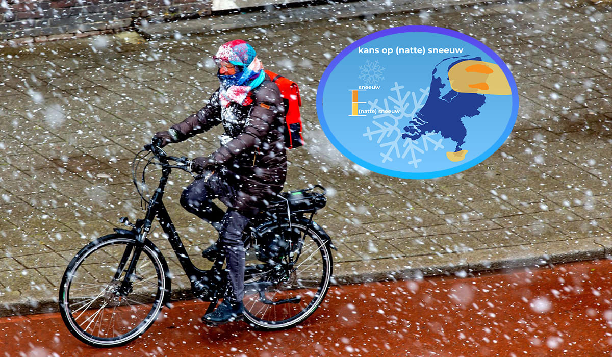 Winterse sfeer in het noorden van het land: eerste sneeuw gevallen