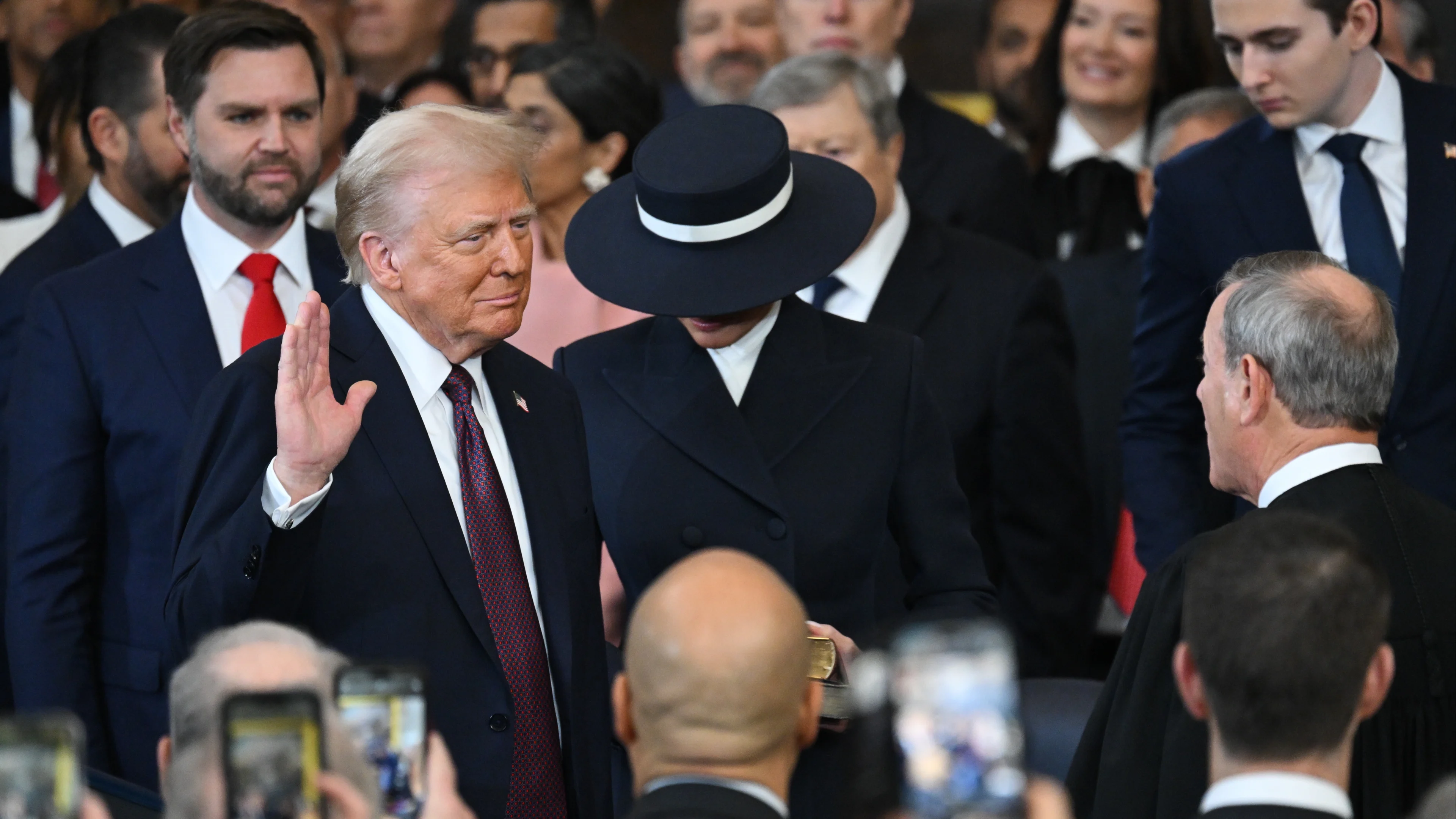 Donald Trump beëdigd als 47e president van de Verenigde Staten