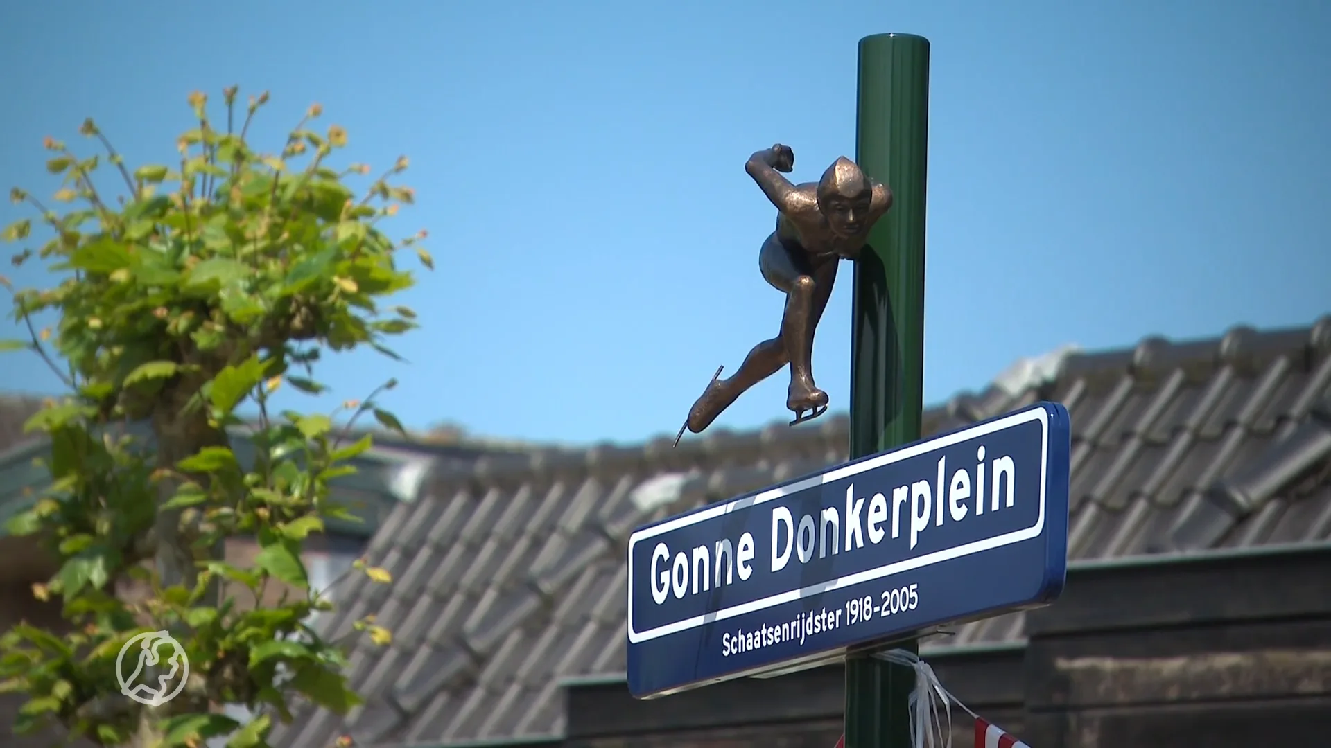 Plein vernoemd naar schaatsster Gonne Donker, eerste Nederlandse vrouw op WK